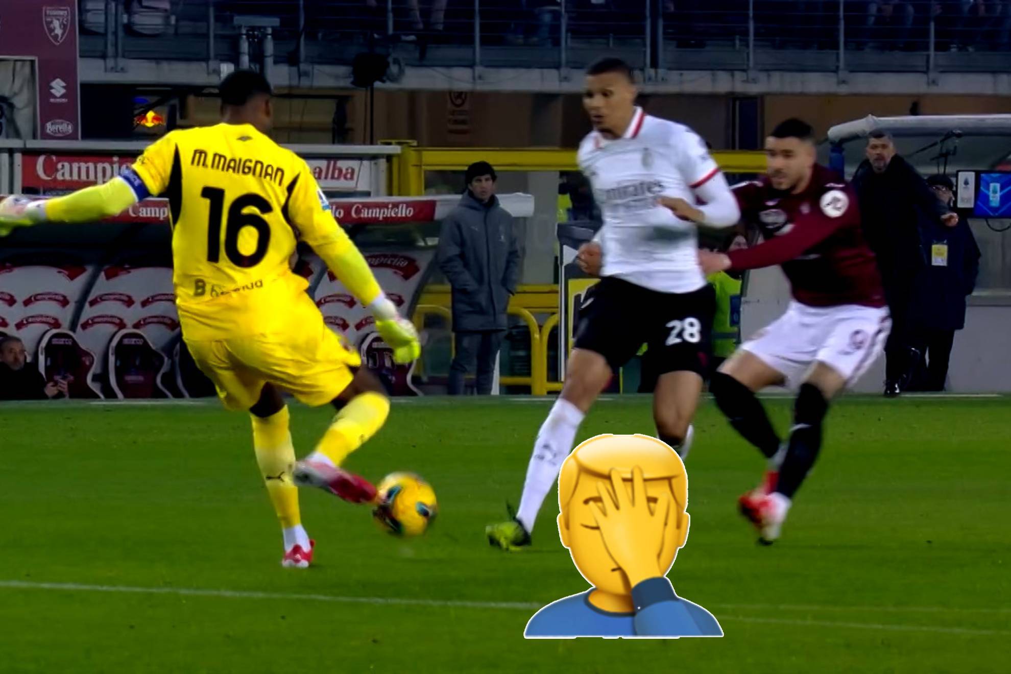 El portero franc�s estrell� el bal�n en su compa�ero