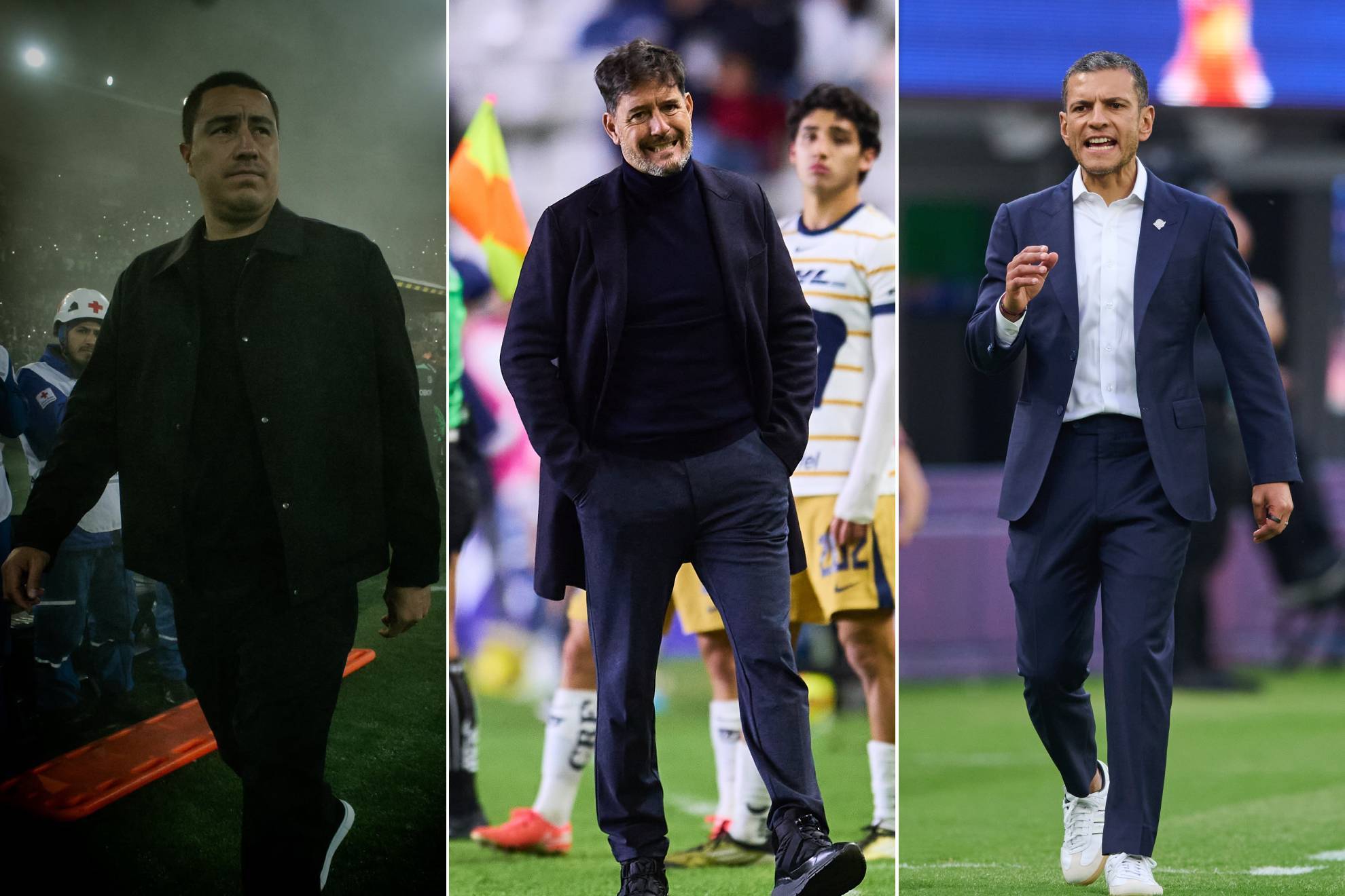 Jaime Lozano Efra�n Ju�rez Gustavo Lema Pumas UNAM Liga MX