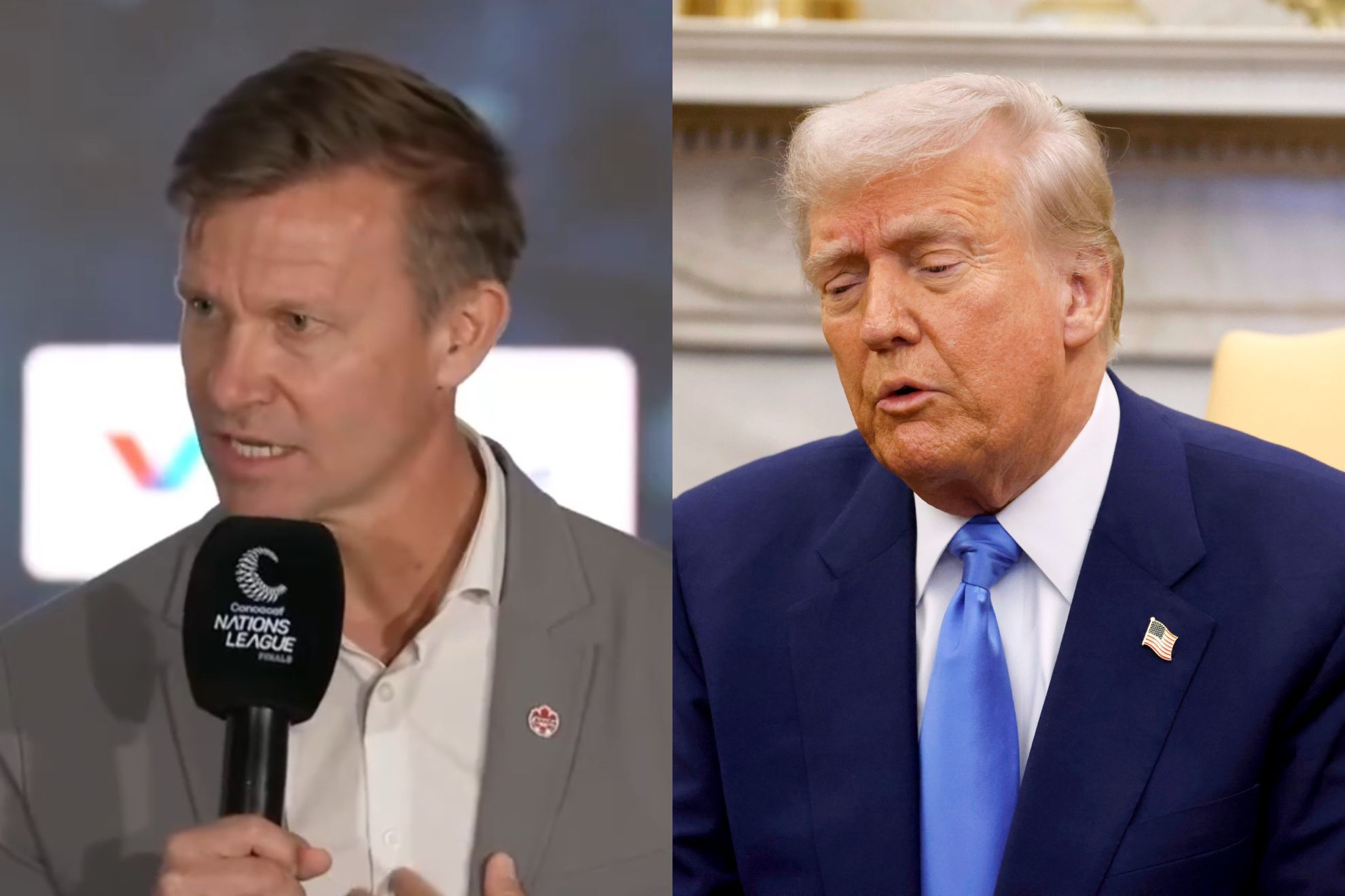 Jesse Marsch y Donald Trump