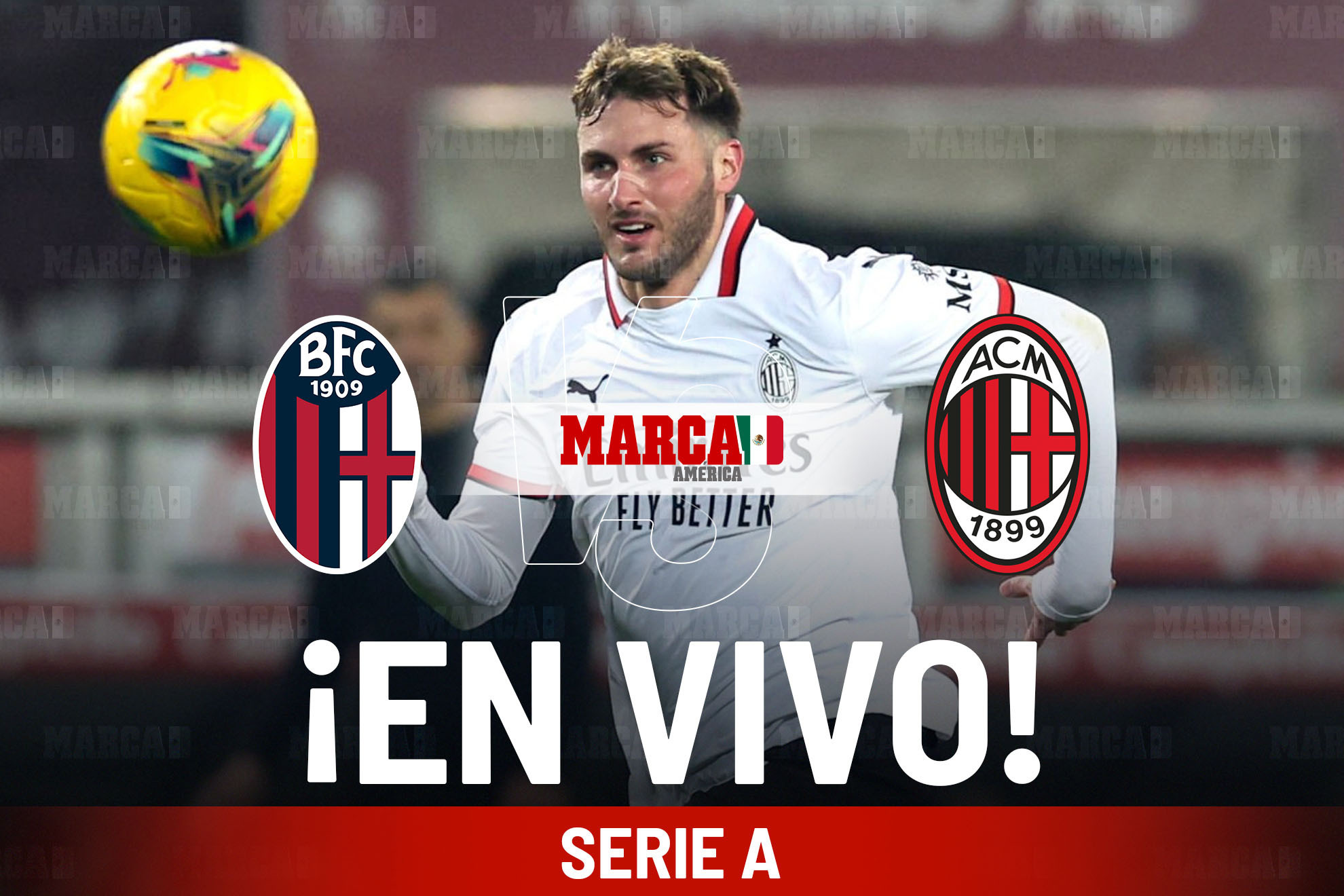 Cómo quedó Bologna vs AC Milan?. Juego Santi Giménez Hoy en Serie A, image size:1980x1320