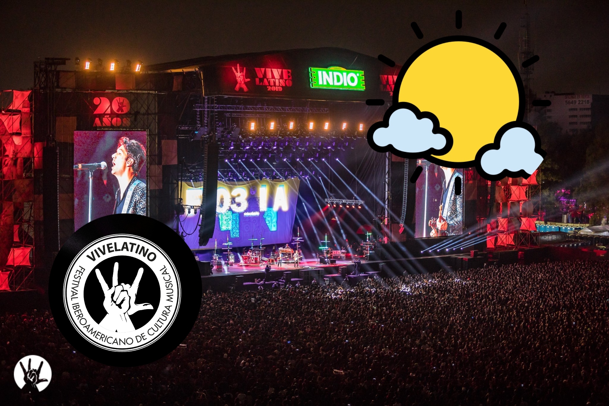 �Mucho calor? Este es el clima que se tendr� para el Vive Latino del s�bado 15 de marzo