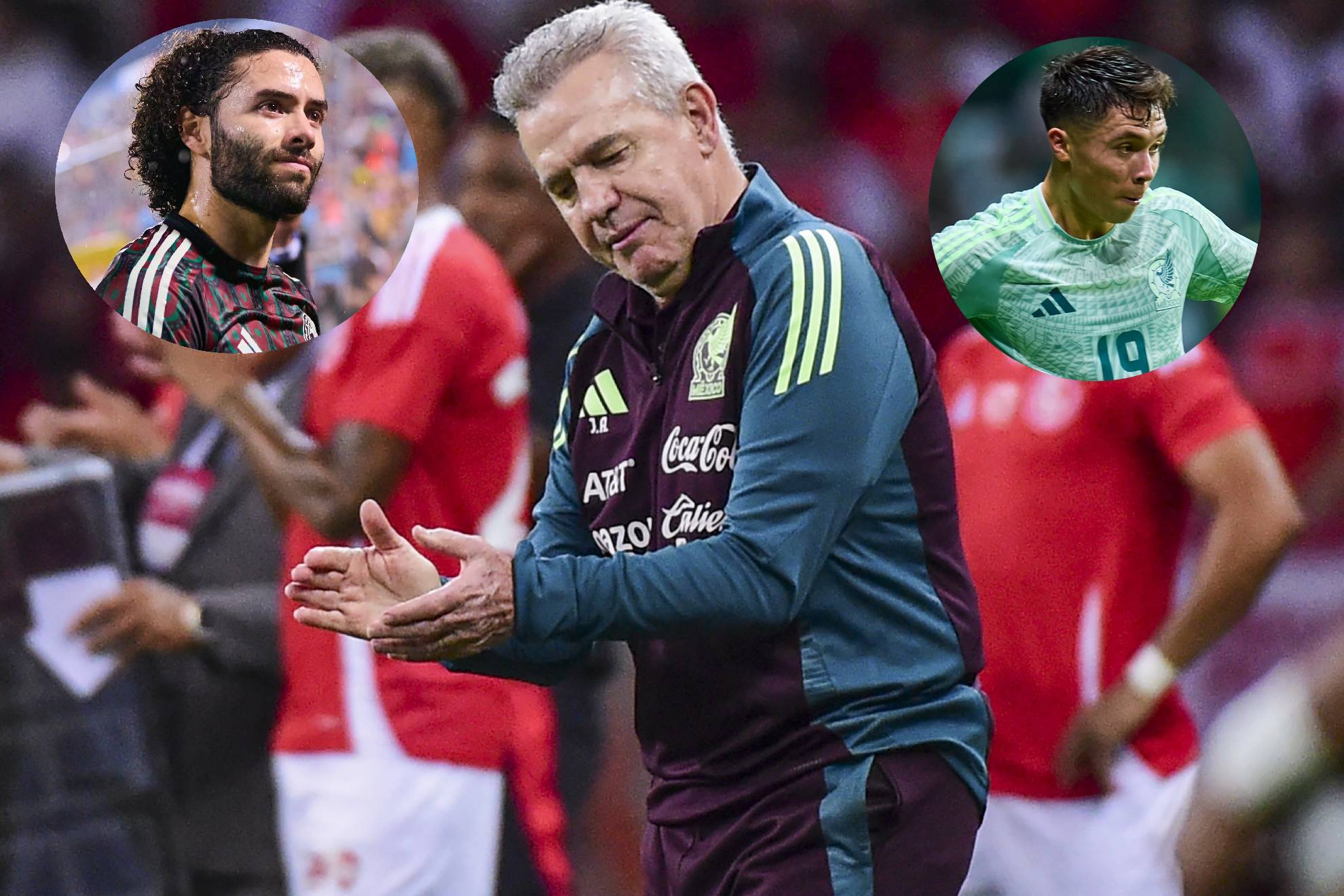 Javier Aguirre, C�sar Huerta y Rodrigo Huescas.