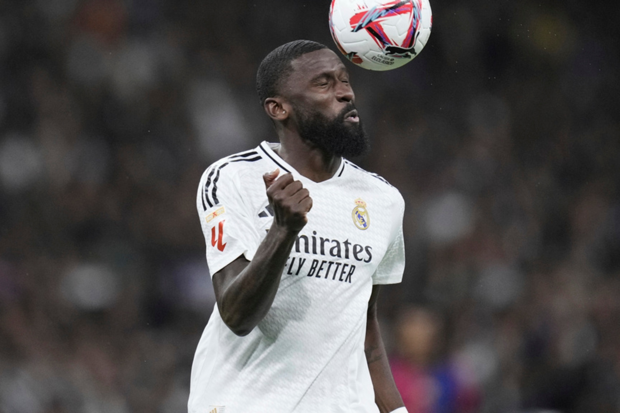 R�diger, durante un partido con el Real Madrid