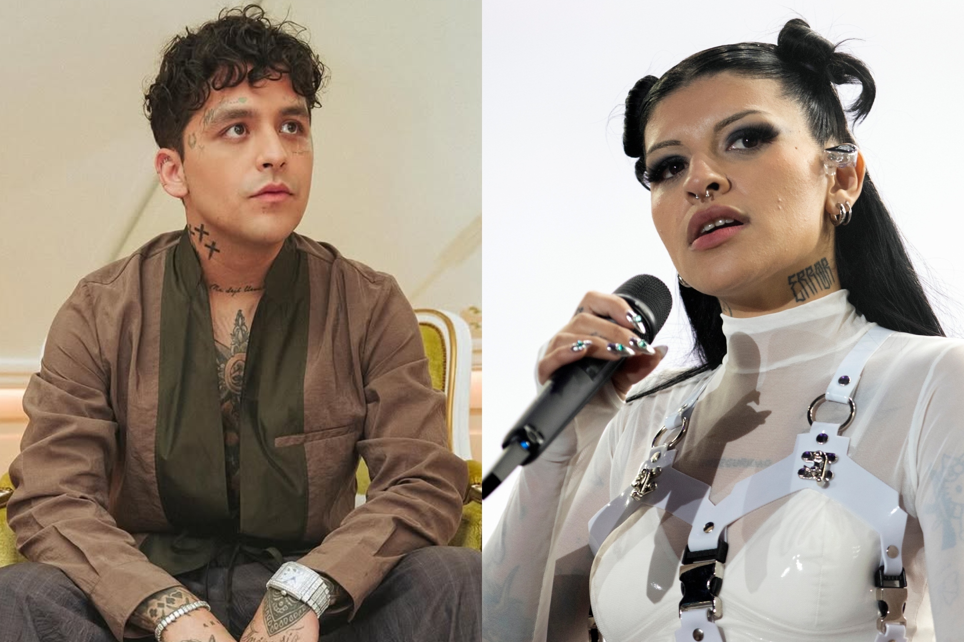 Christian Nodal responde ataques sobre Cazzu con canciones de Grupo Firme