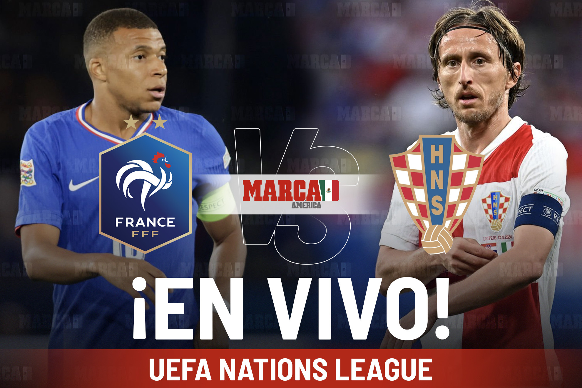 Francia vs Croacia EN VIVO Online. Partido de Mbappe vs Modric en la UEFA Nations League 2025 Hoy