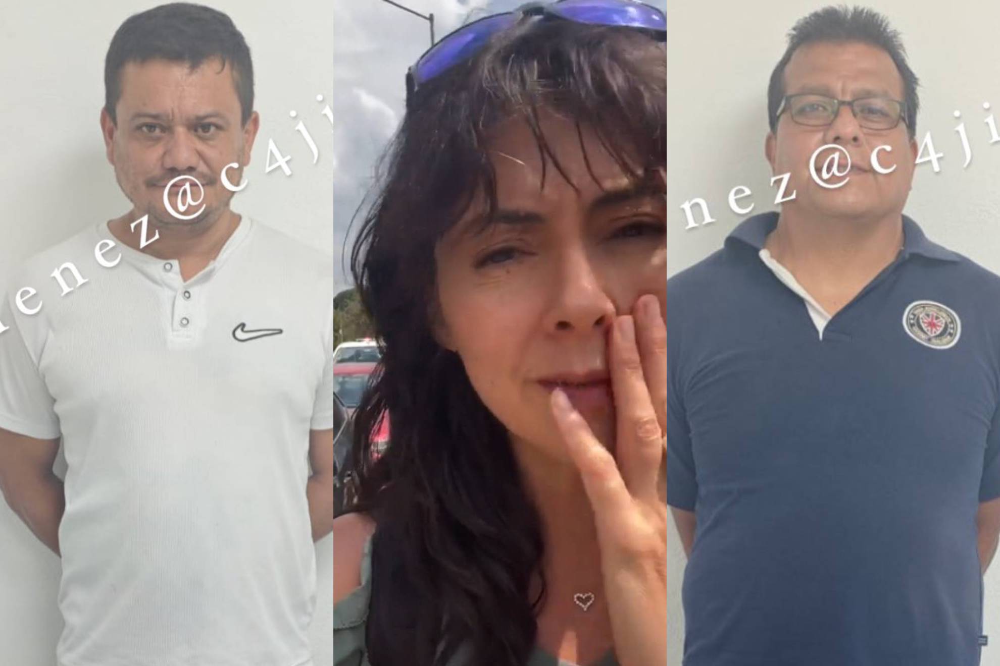 Ver�nica Jaspeado y los dos criminales.