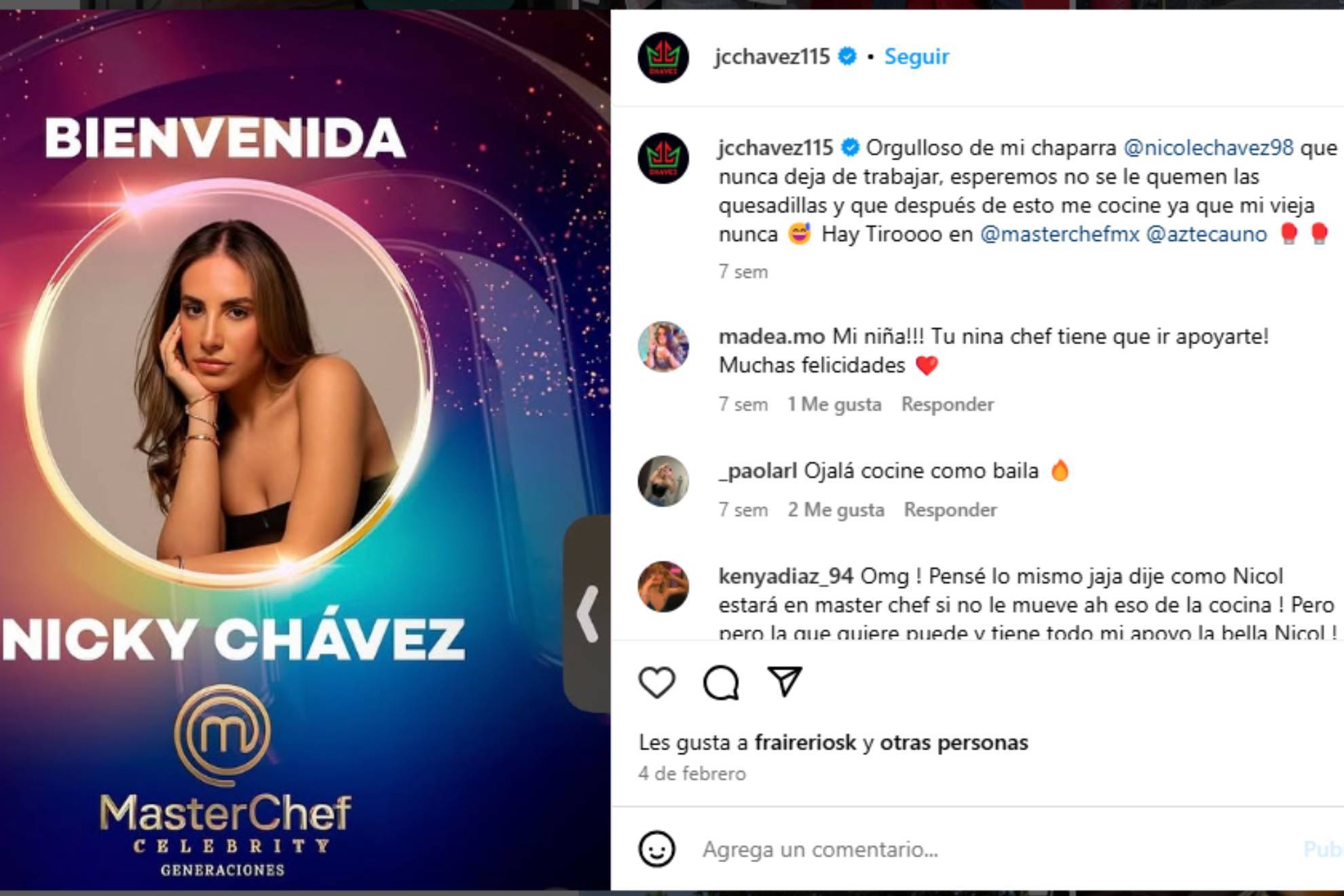 Nicole Ch�vez en Master Chef