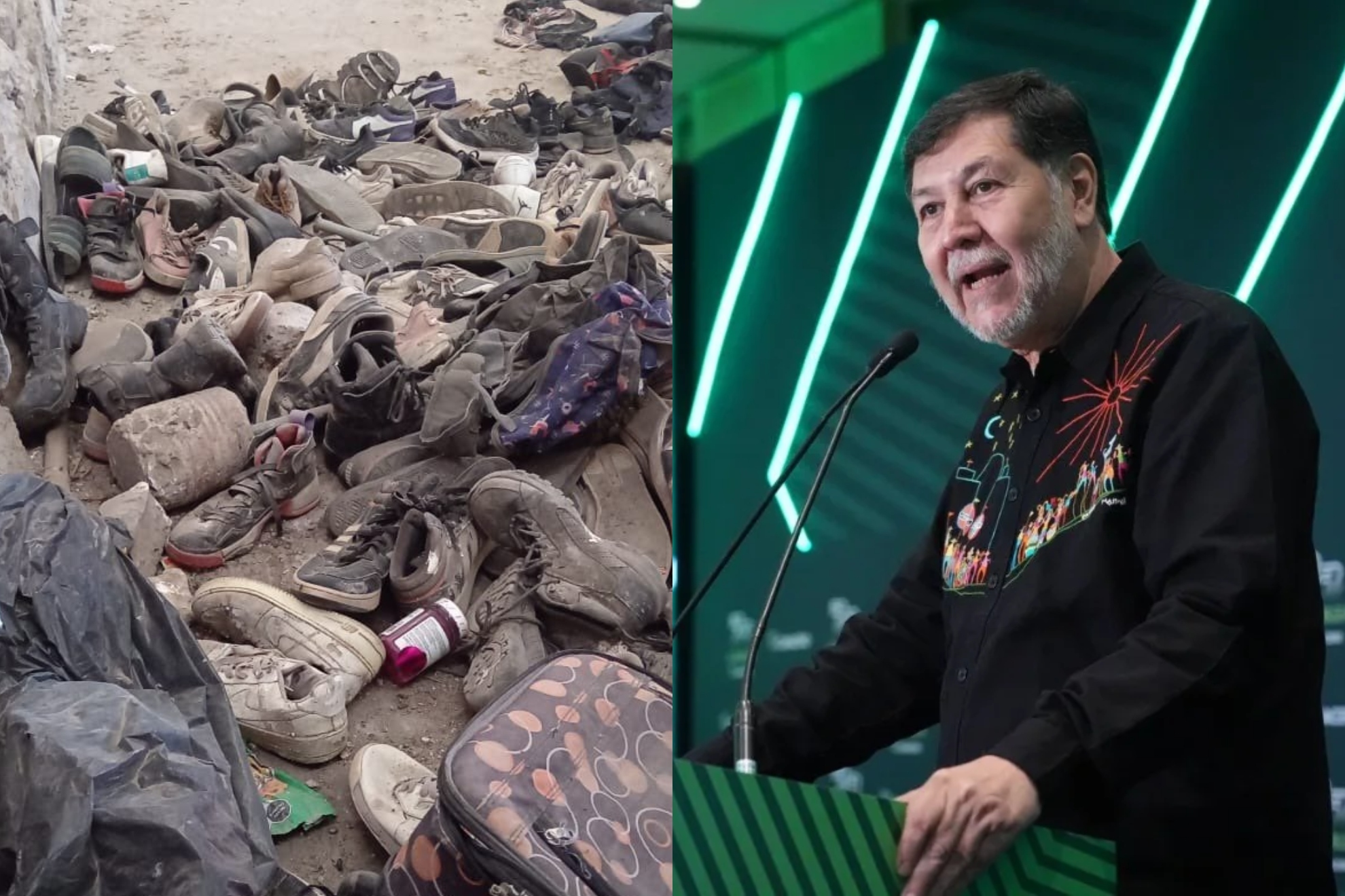 Alumnos de CIDE arrojan zapatos a Fern�ndez Noro�a por Tragedia en Teuchitl�n