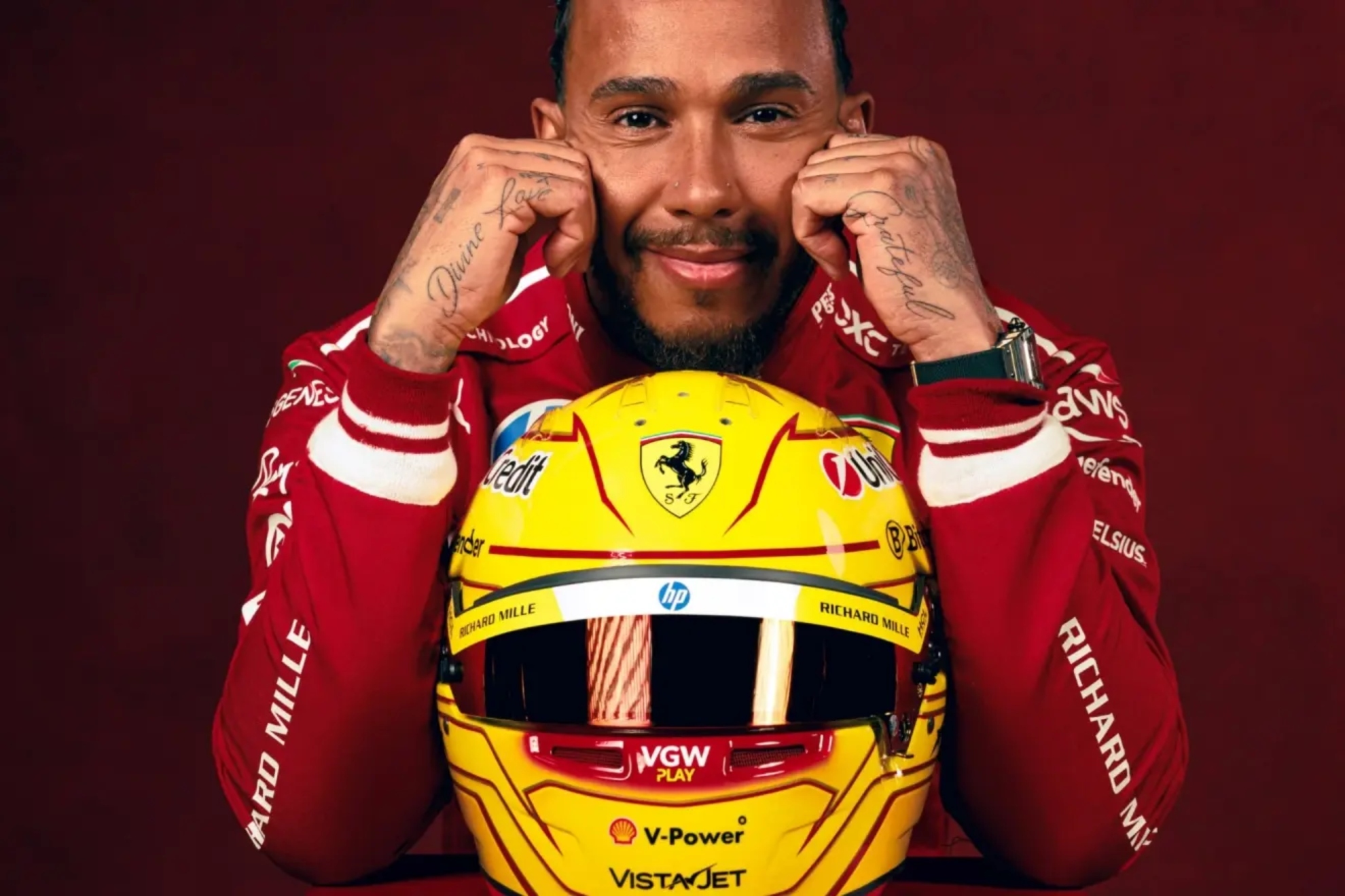 Lewis Hamilton, en Ferrari
