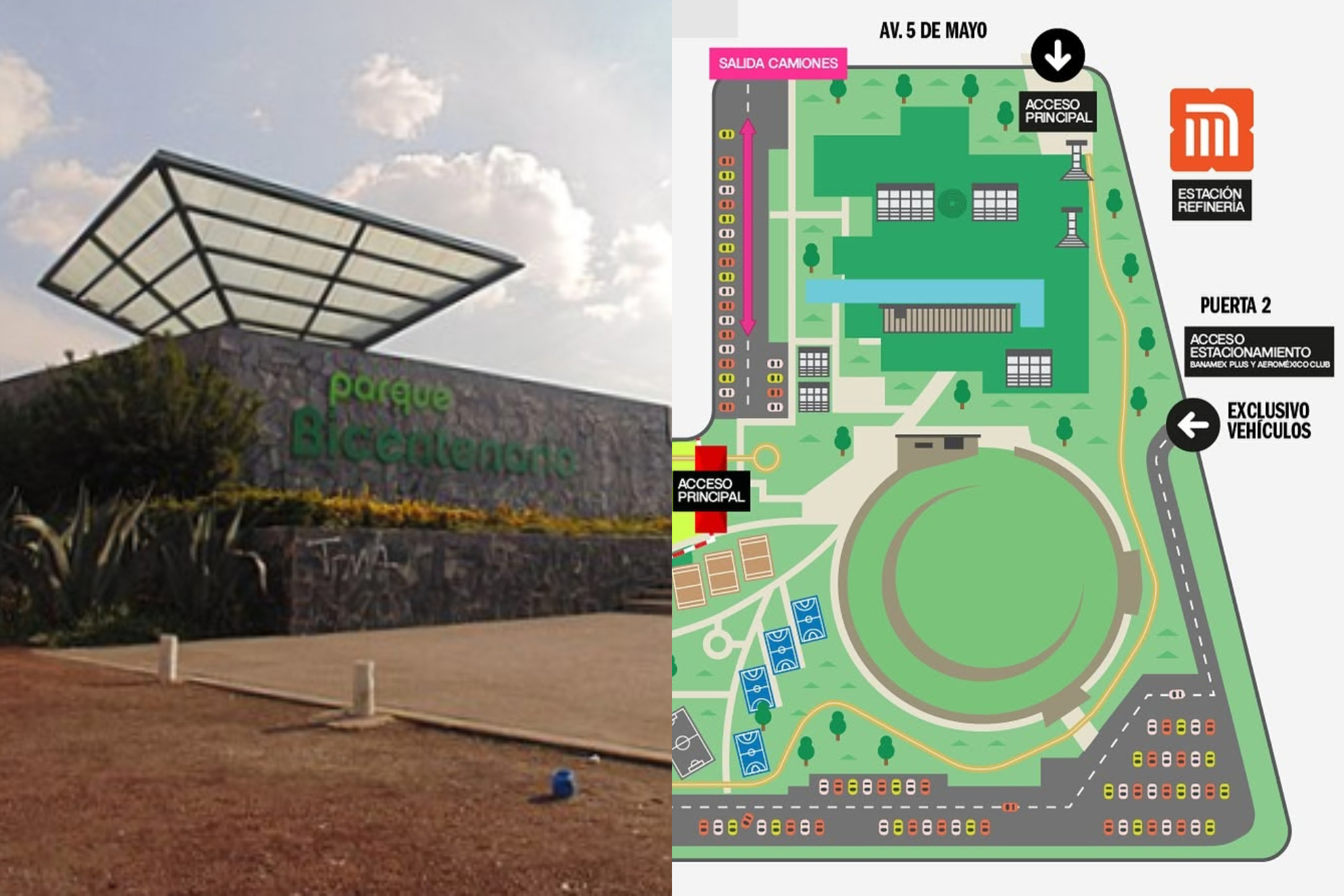 Parque BICENTENARIO: C�mo llegar.