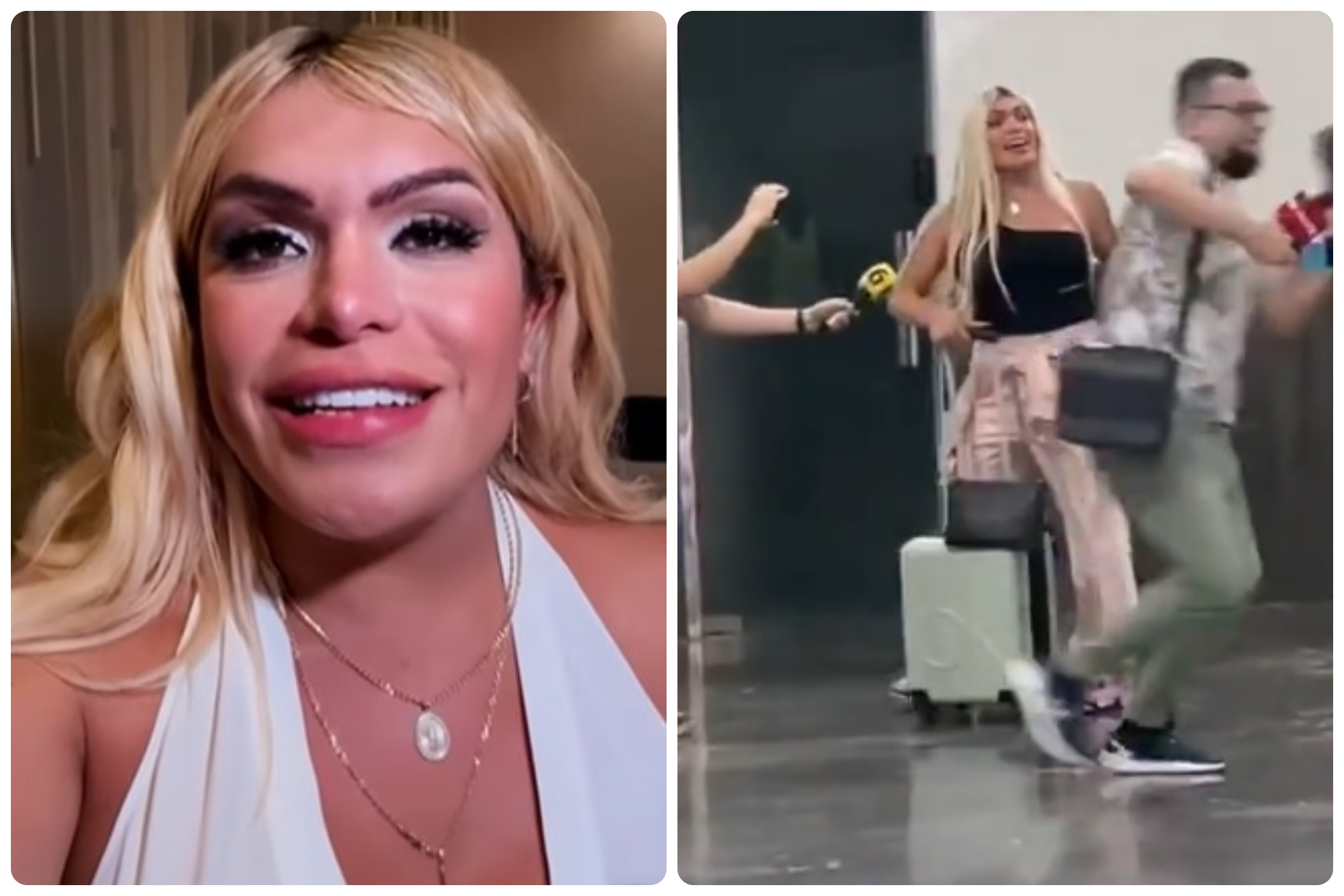 La influencer viaj� con Gloria Trevi a Monterrey.