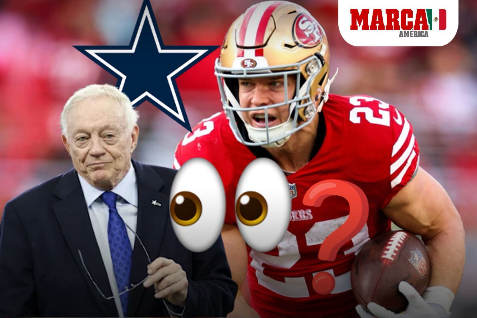 Cowboys por Christian McCaffrey, �el cambio maestro de Jerry Jones para Dak Prescott?