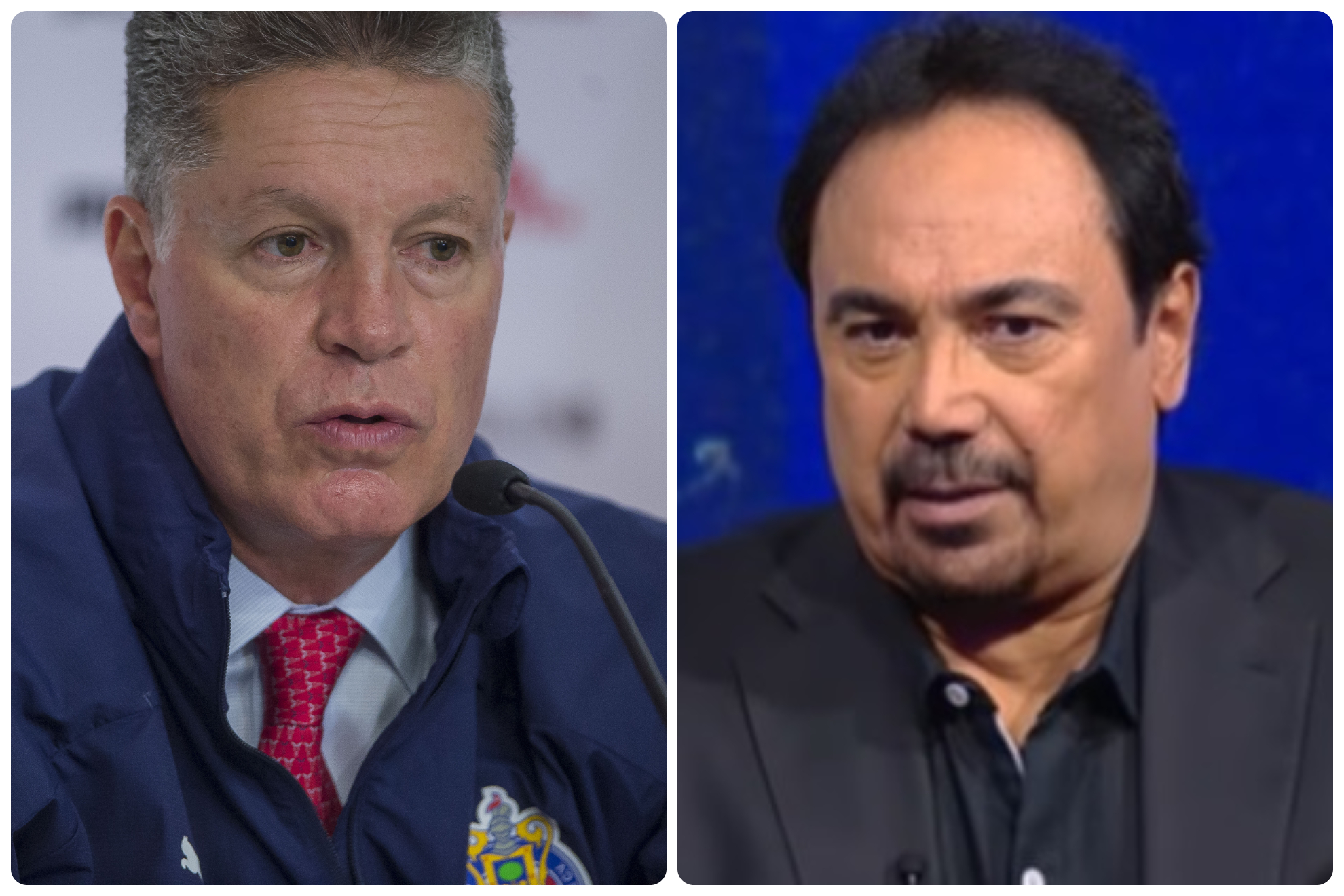 Los exjugadores se enfrascaron en una discusi�n candente.