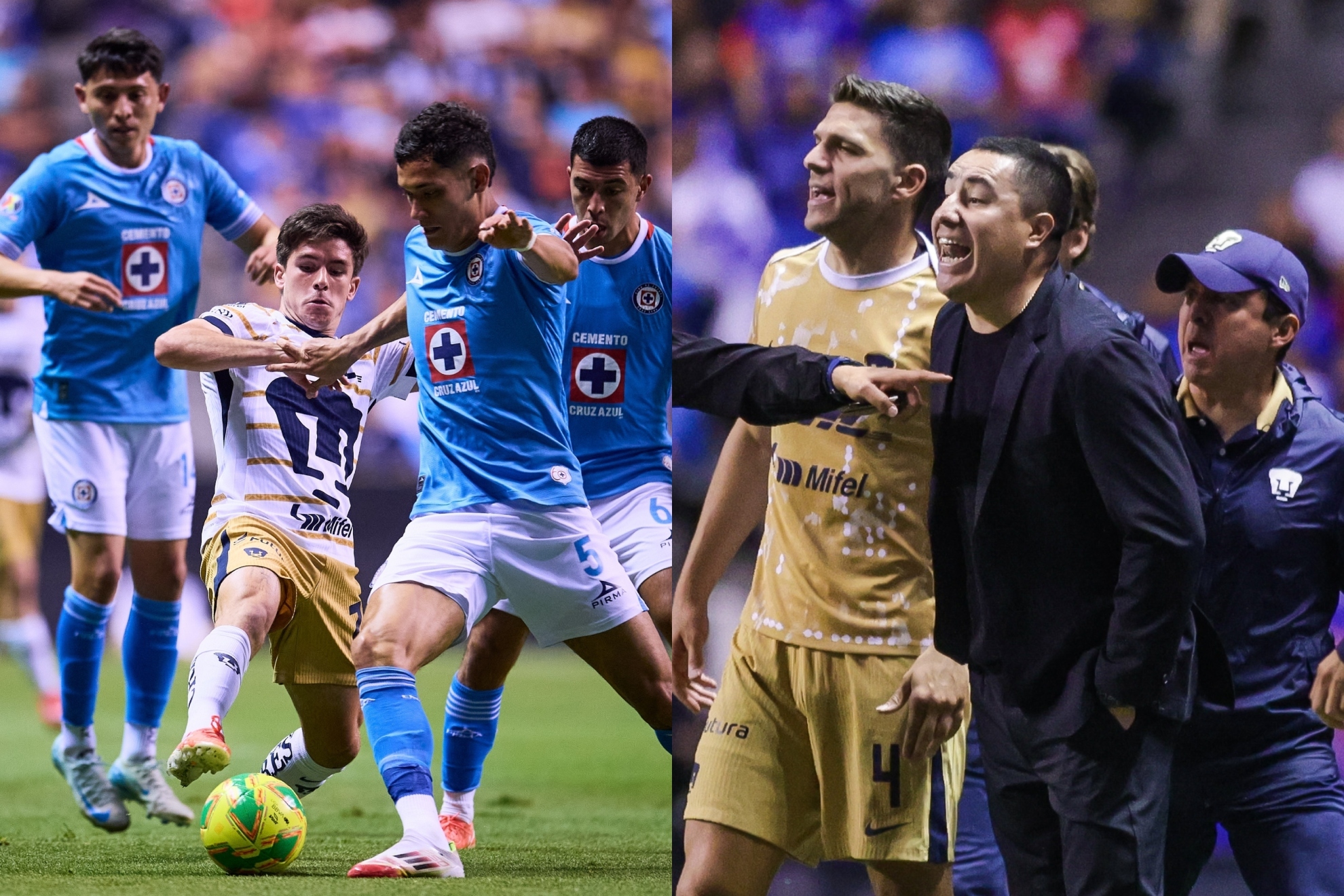 Resumen y goles Cruz Azul vs Pumas: doblete de Rotondi le da la victoria a La M�quina y Efra�n Ju�rez se va expulsado