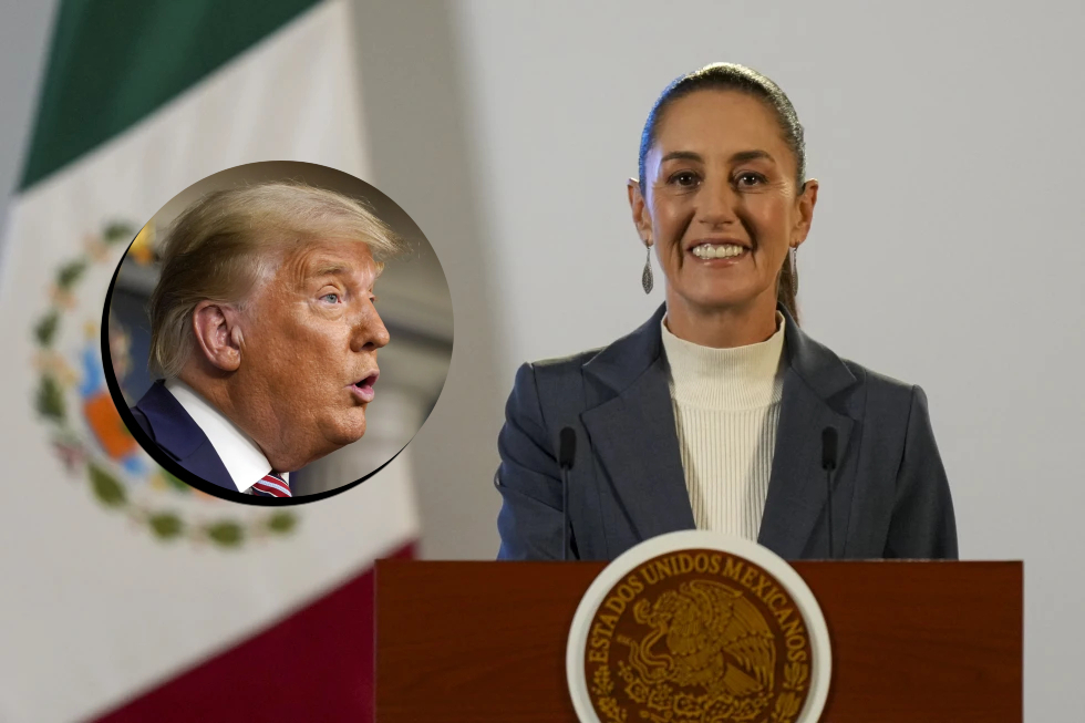 Claudia Sheinbaum se sorprende con gesto de Donald Trump