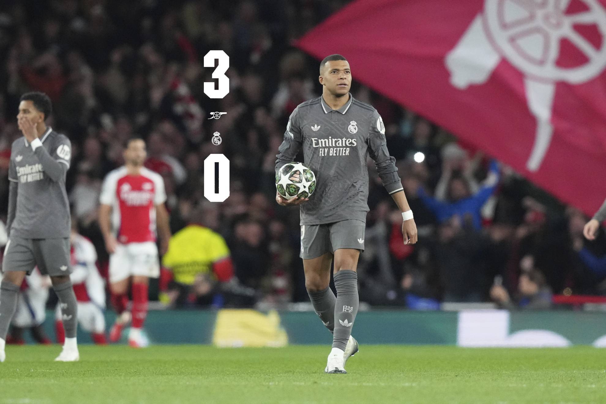 Resultado Arsenal vs Real Madrid: Nocaut al campe�n en la ida de 4tos de Champions League