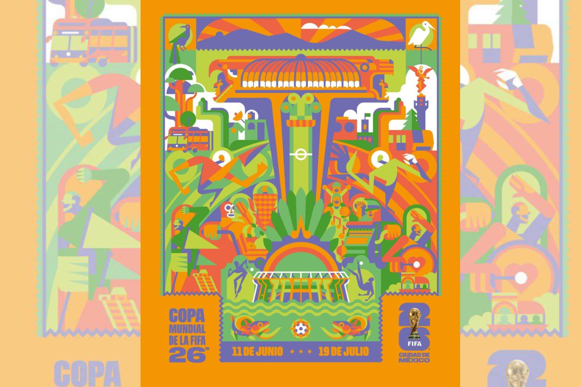 P�ster oficial de la CDMX para el Mundial 2026 en M�xico