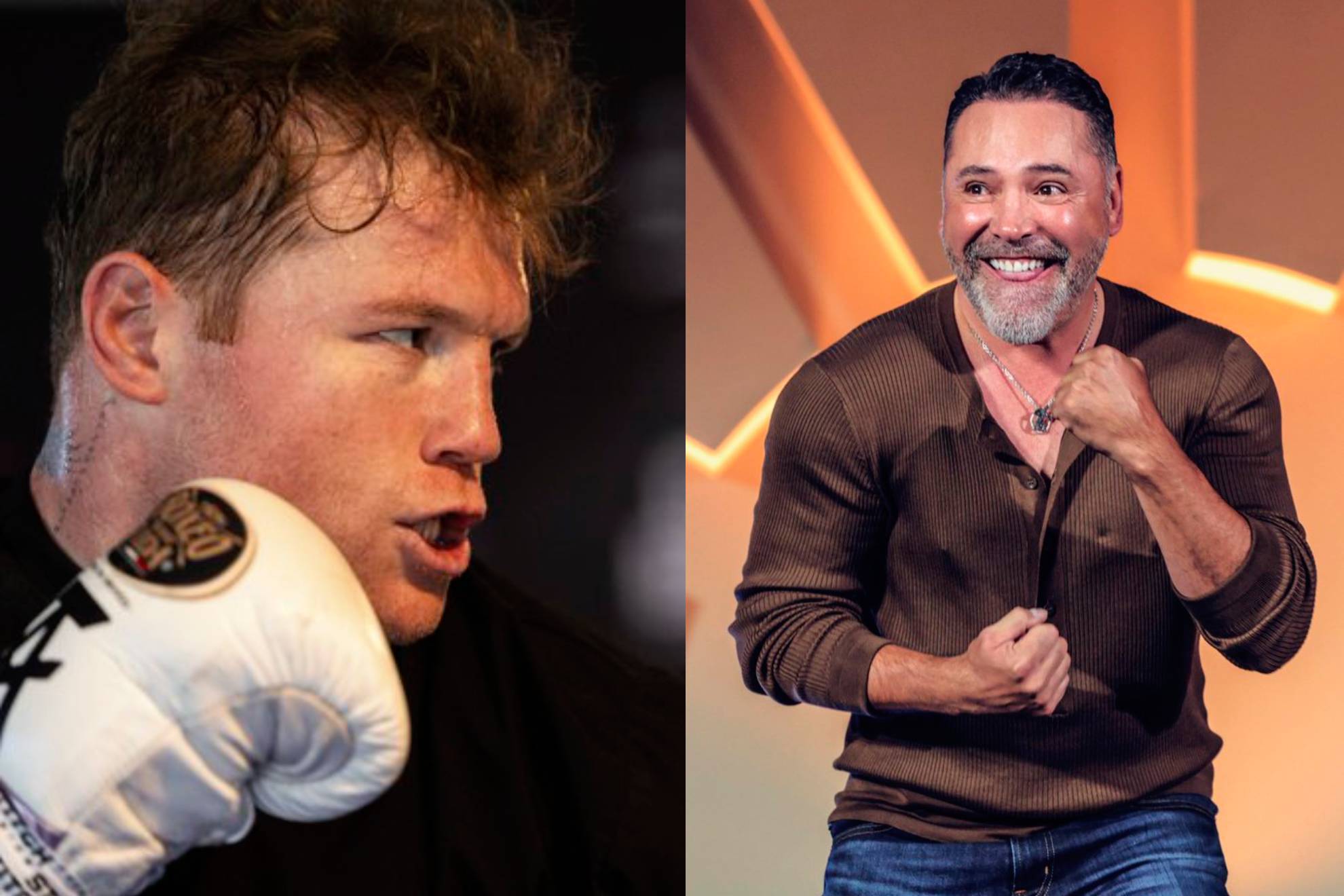 Canelo y �scar De la Hoya.
