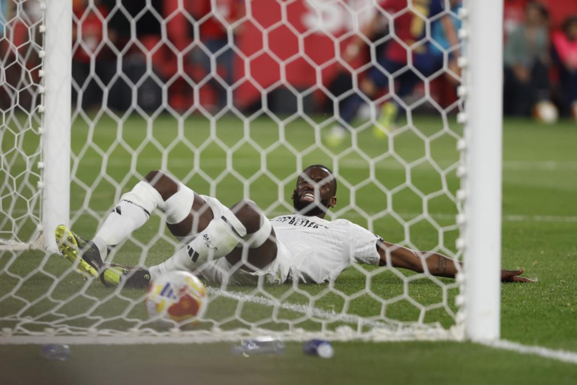 R�diger, durante la final de Copa del Rey entre el Real Madrid y el Barcelona