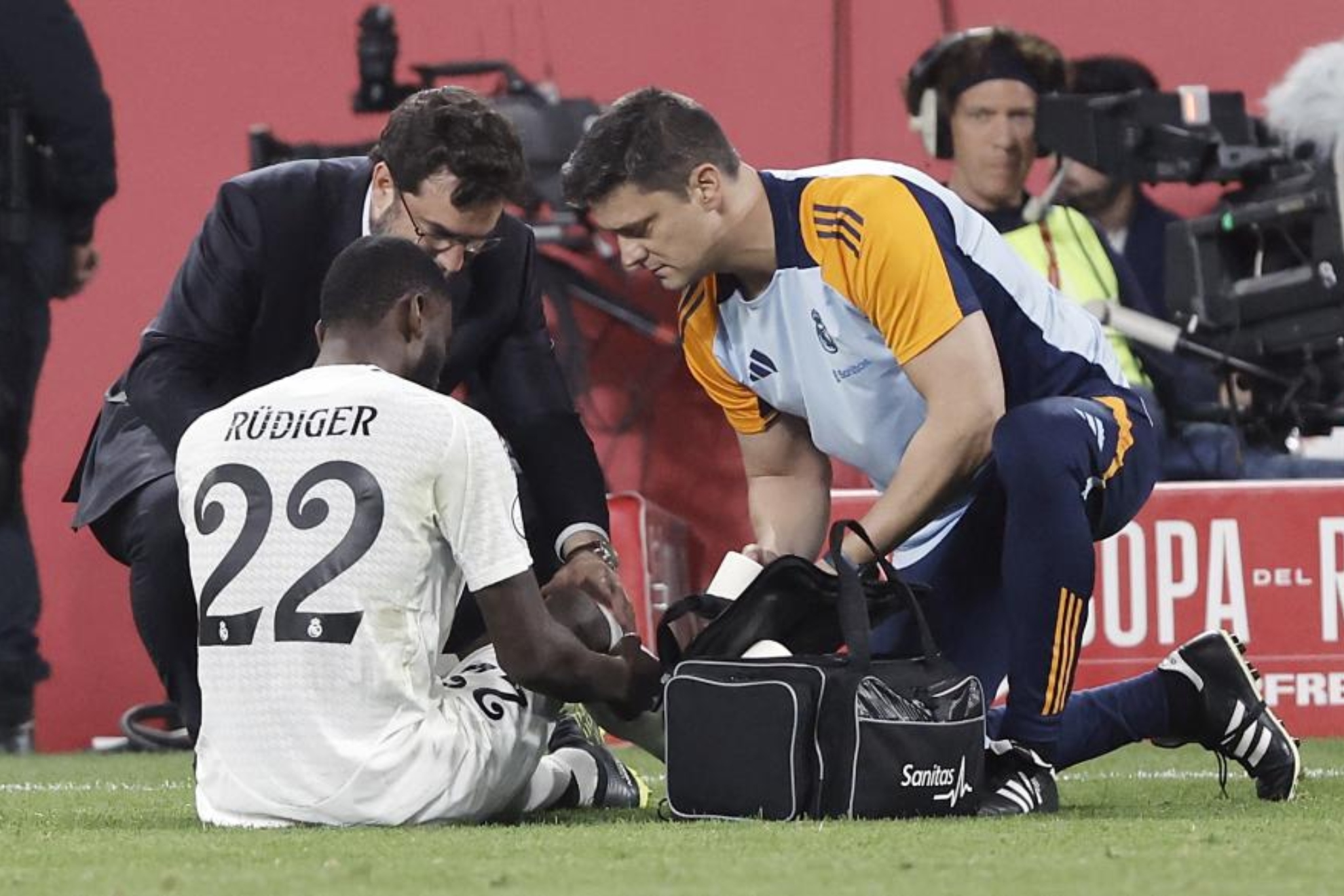 R�diger, lesionado en la final de Copa Barcelona vs Real Madrid