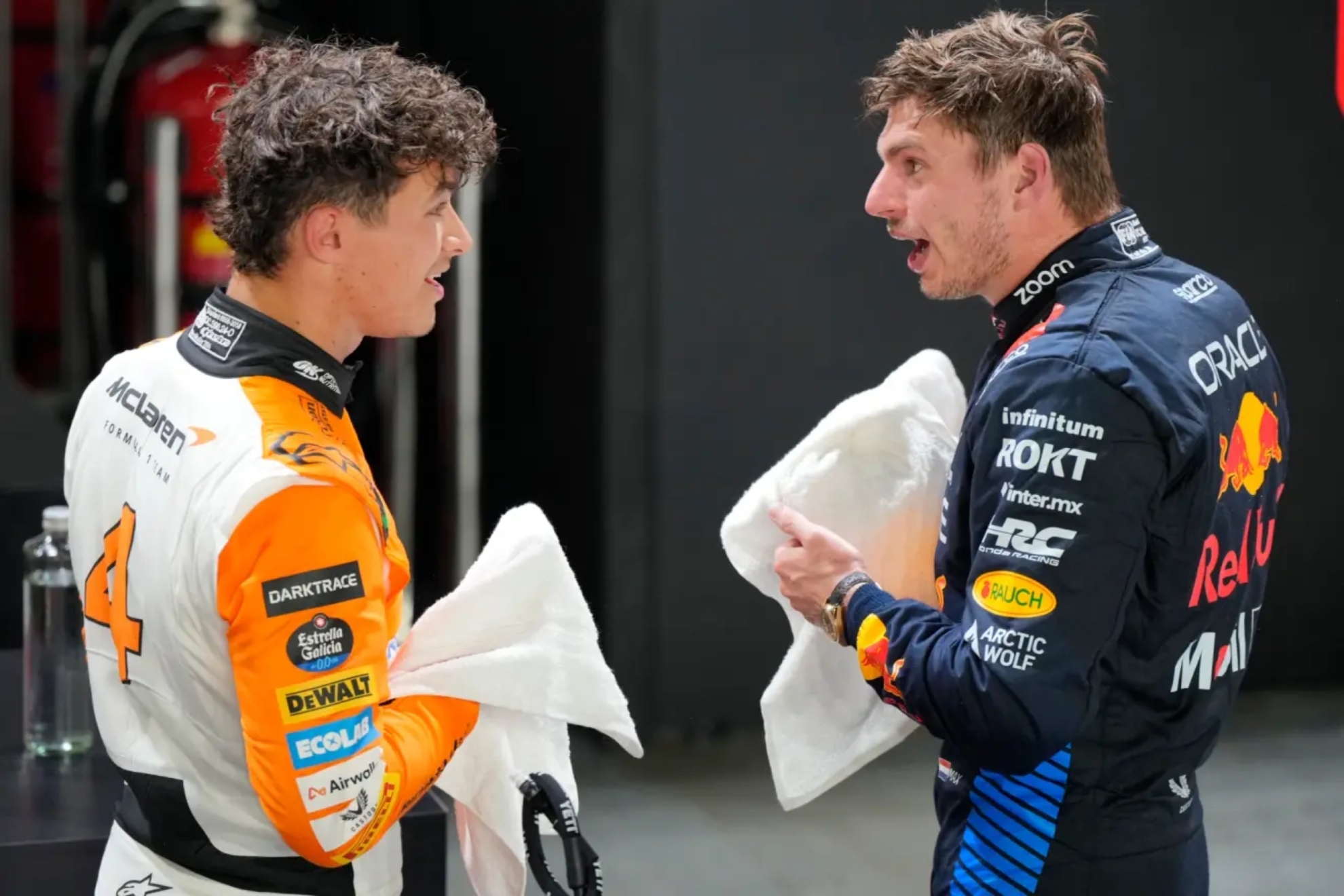 Lando Norris y Verstappen, en una imagen de archivo