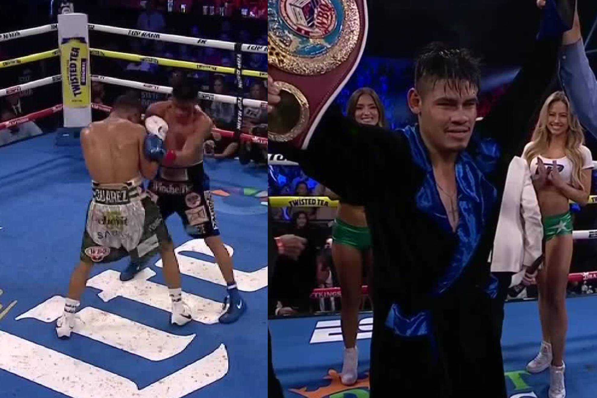 Vaquero Navarrete vence a Charly Su�rez y retiene t�tulo superpluma de la OMB