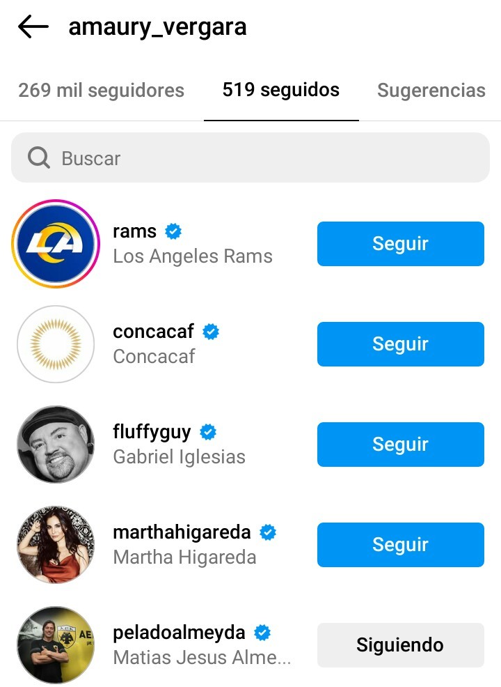 Instagram Amaury Vergara