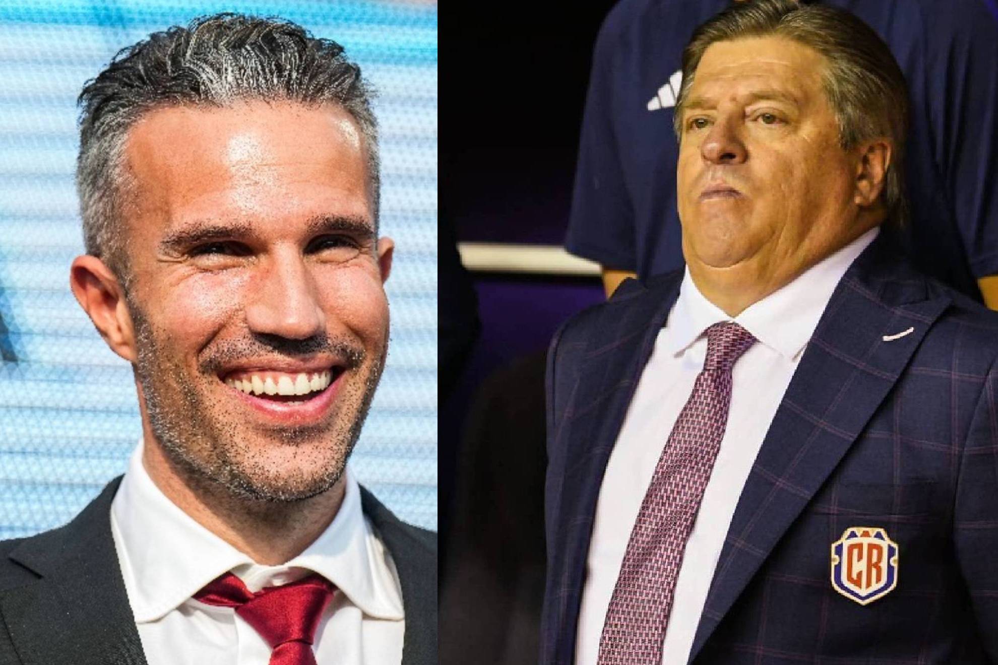 El Piojo Hererra critica a Robin Van Persie por no contar con el seleccionado costarricense Jeyland Mitchell.