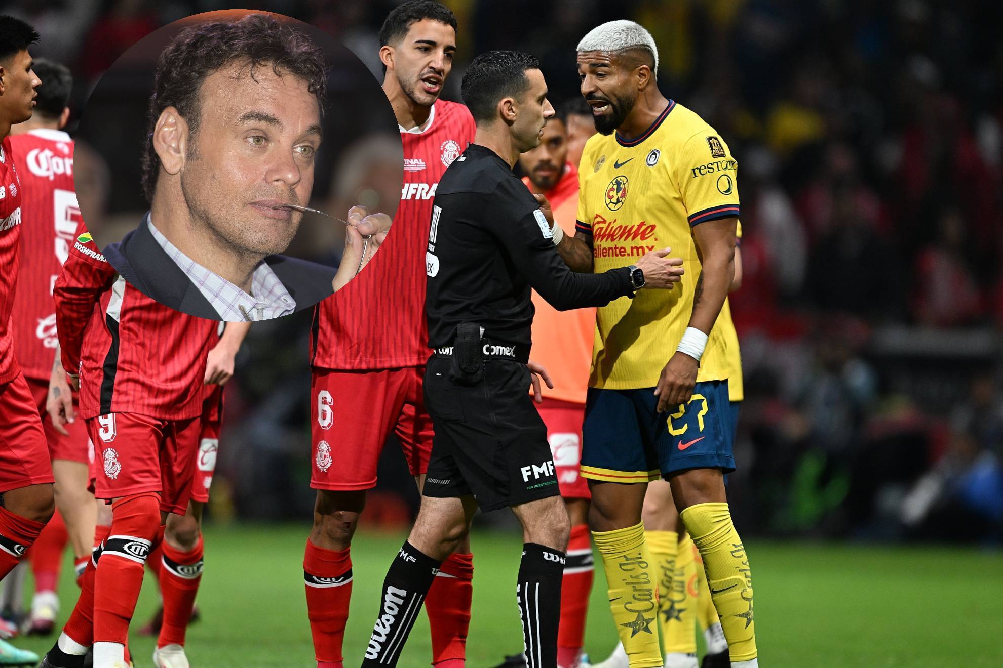 David Faitelson critic� al VAR en el Toluca vs. Am�rica.