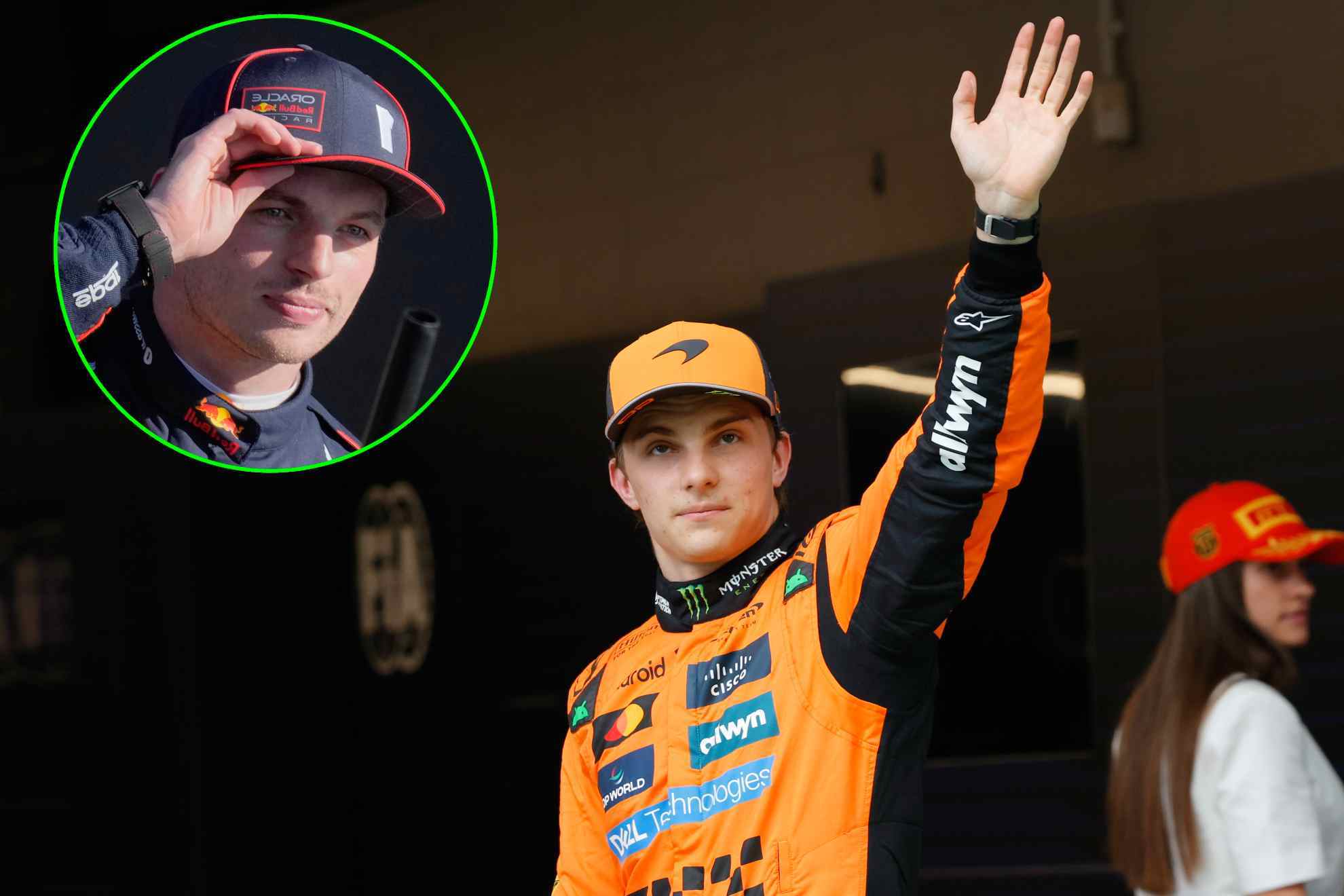 Verstappen se quita el sombrero -la gorra- ante Piastr en Montmel�