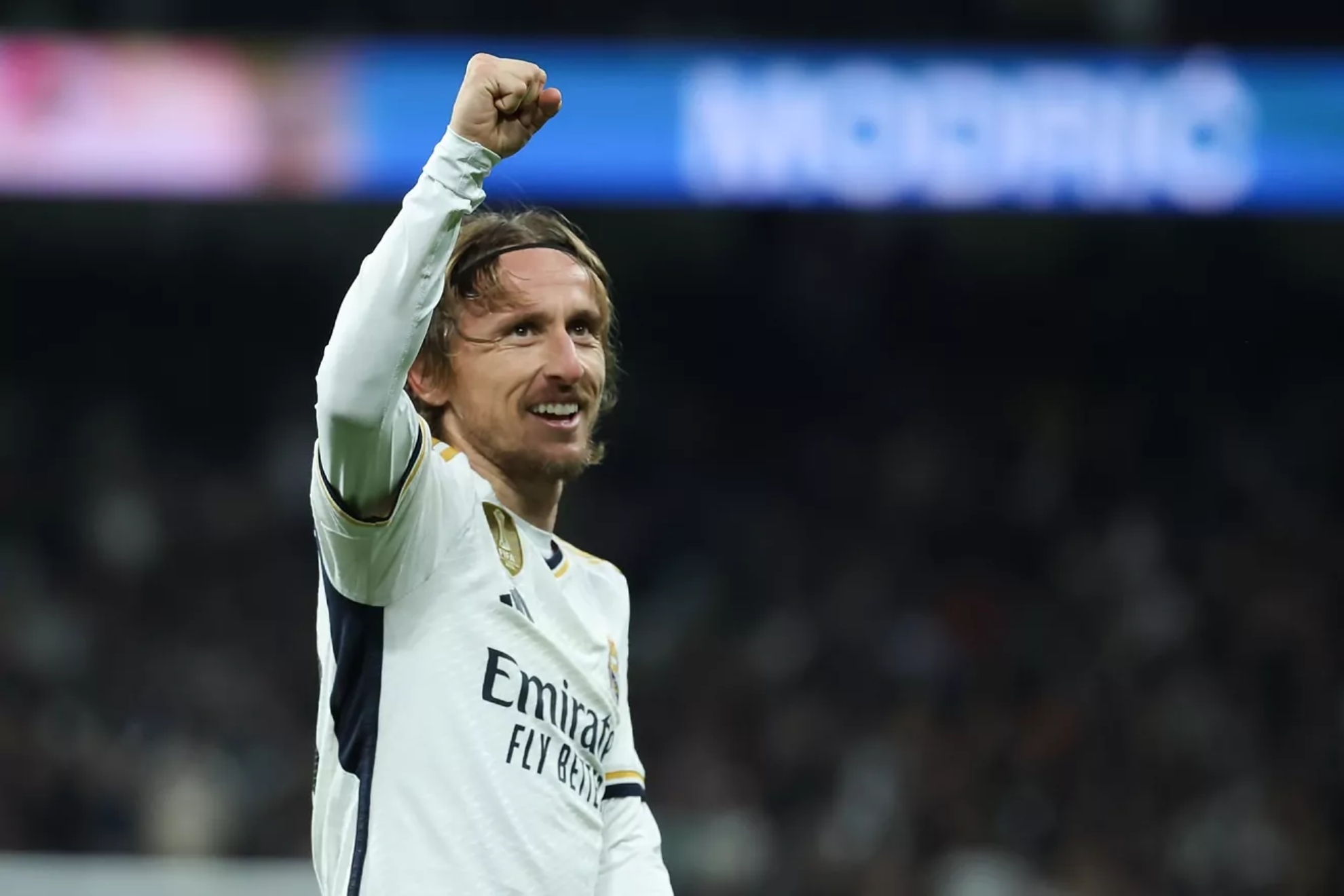 Modric, en un partido con el Real Madrid