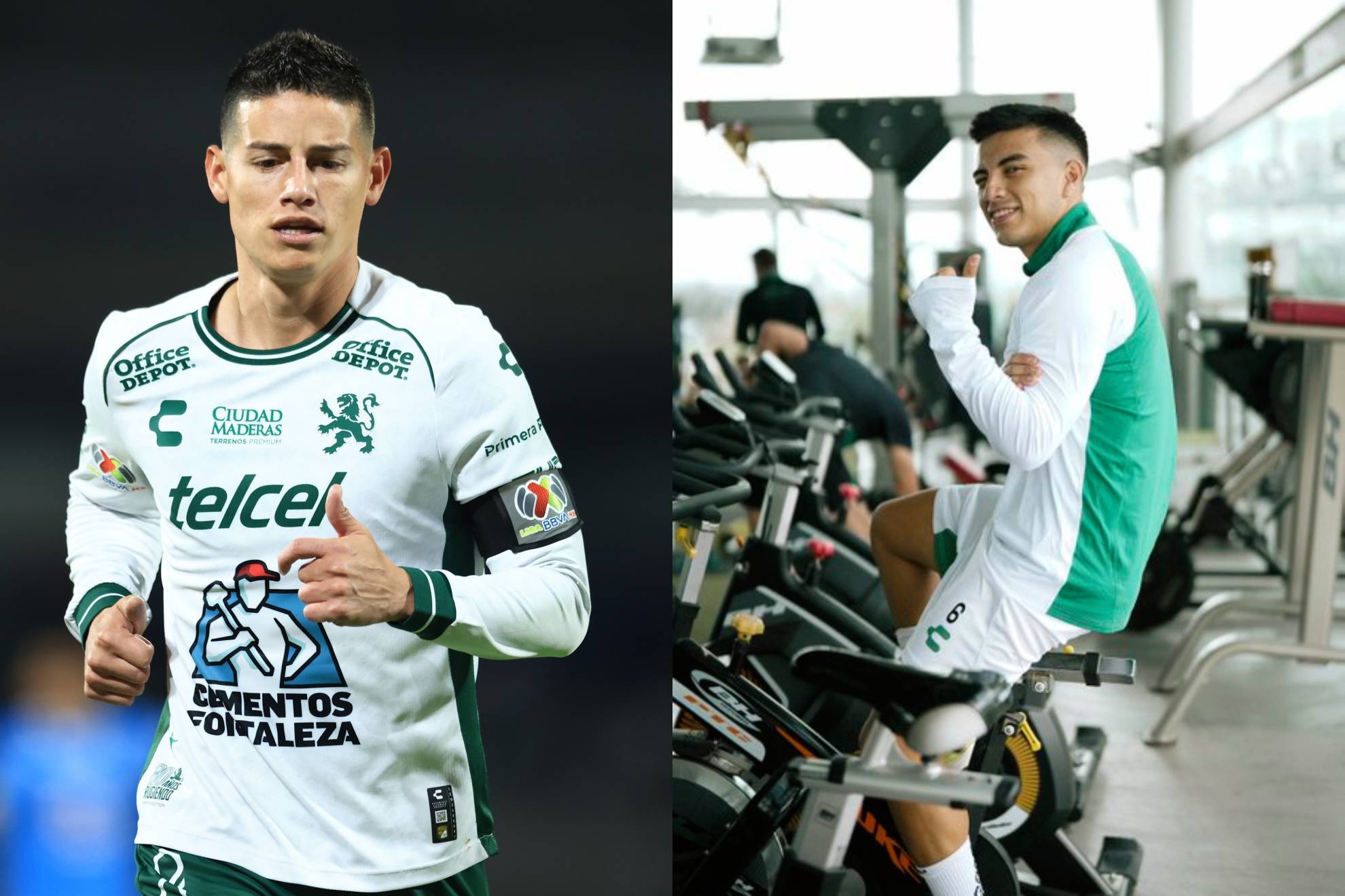 James Rodr�guez y Nene Beltr�n.