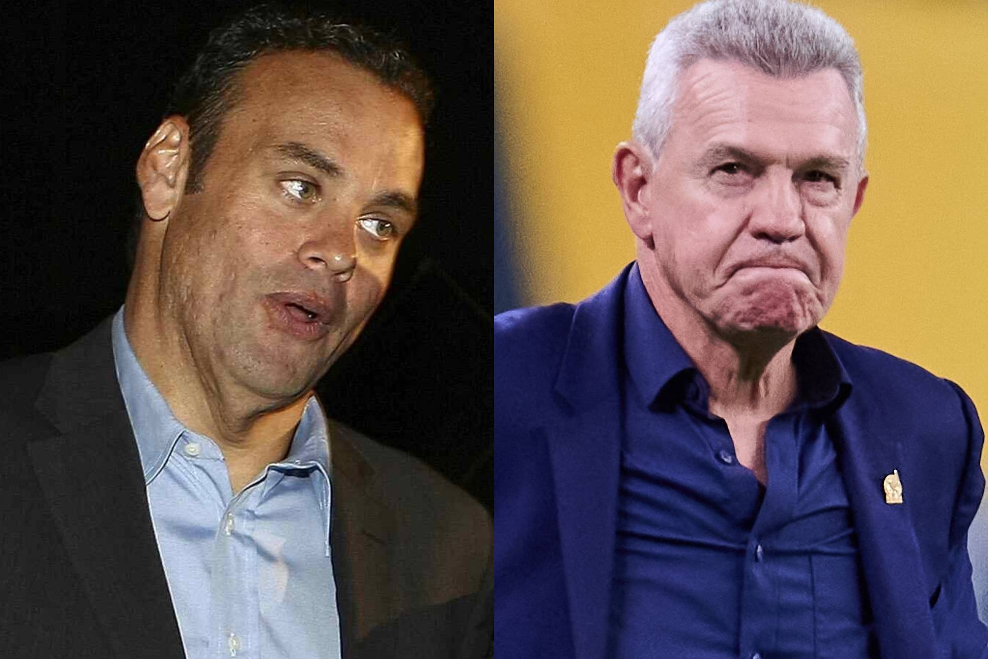 David Faitelson y Javier Aguirre.