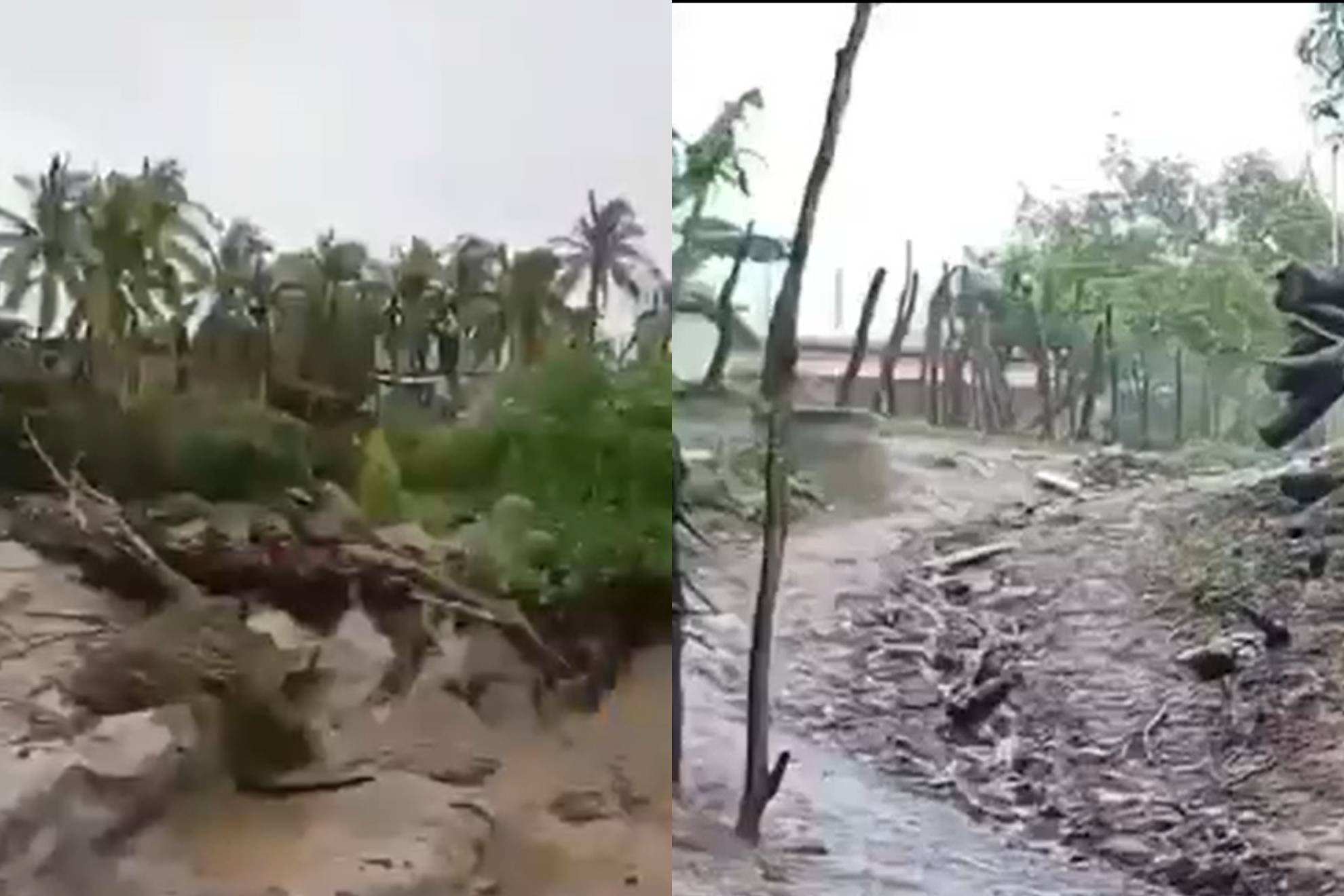 Efectos del hurac�n Erick en Guerrero.