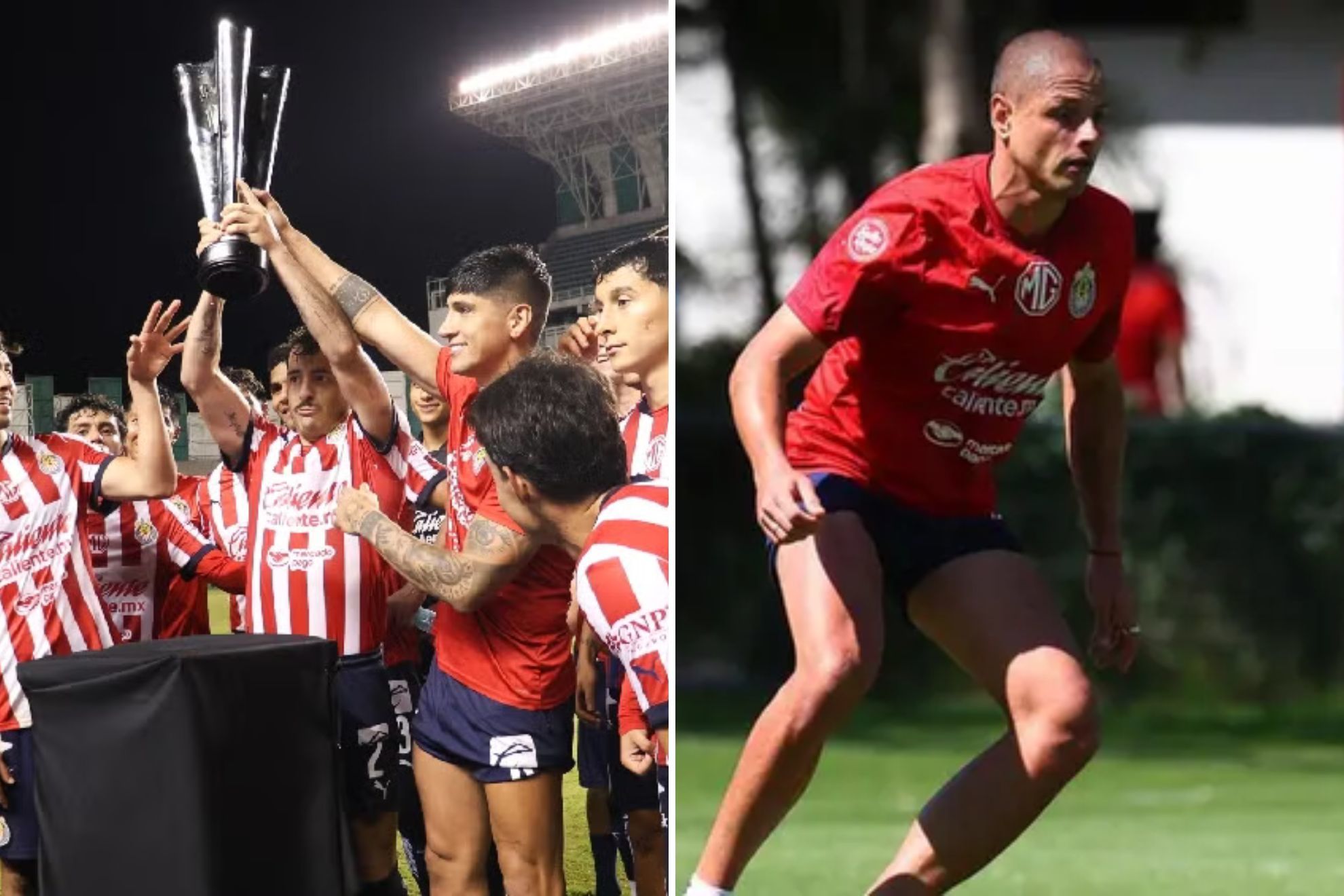 Chicharito Hern�ndez se neg� a levantar la Copa Morelos porque seg�n �l, va a levantar la Liga Mx