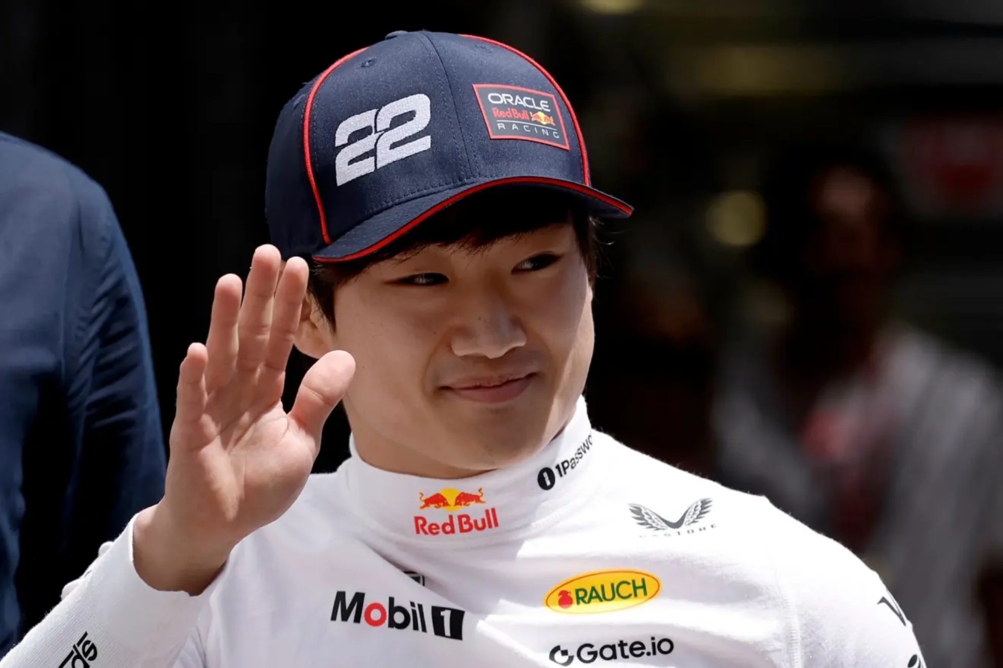 Tsunoda, durante un Gran Premio