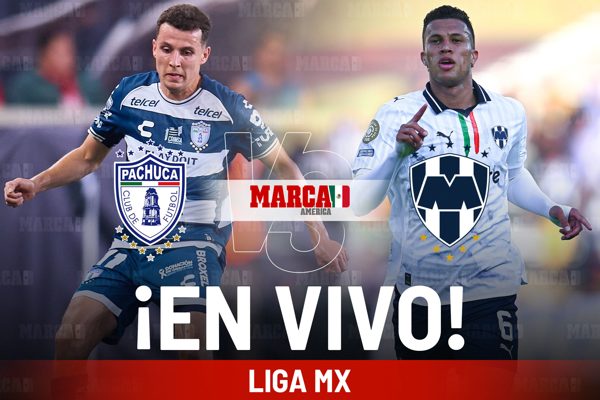 Pachuca vs Monterrey EN VIVO Hoy. Partido de Sergio Ramos con Rayados en Liga MX 2025