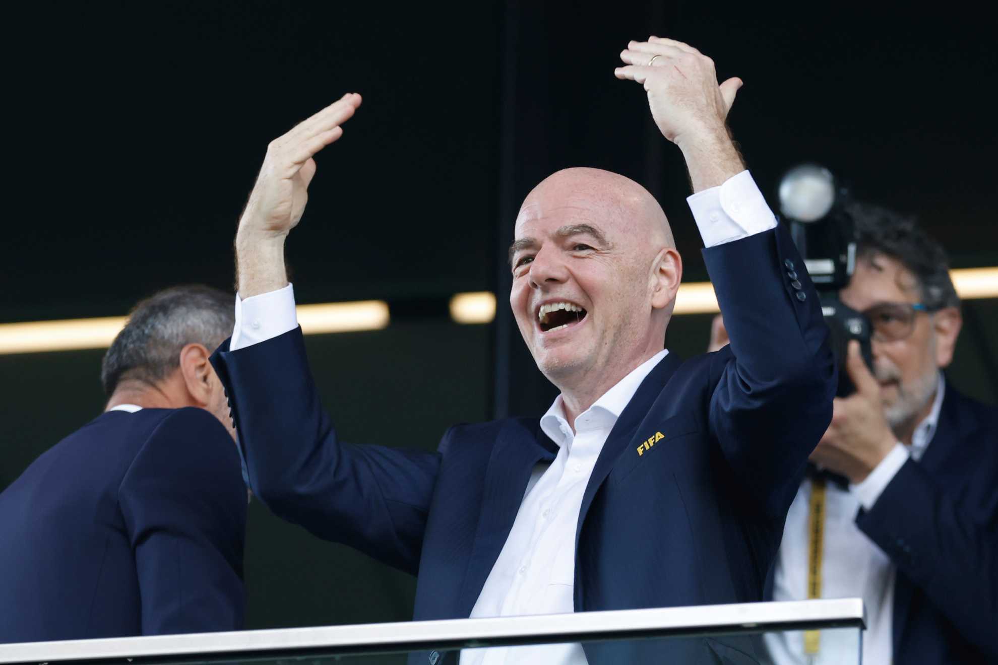 Infantino durante juegos del Mundial de Clubes 2025