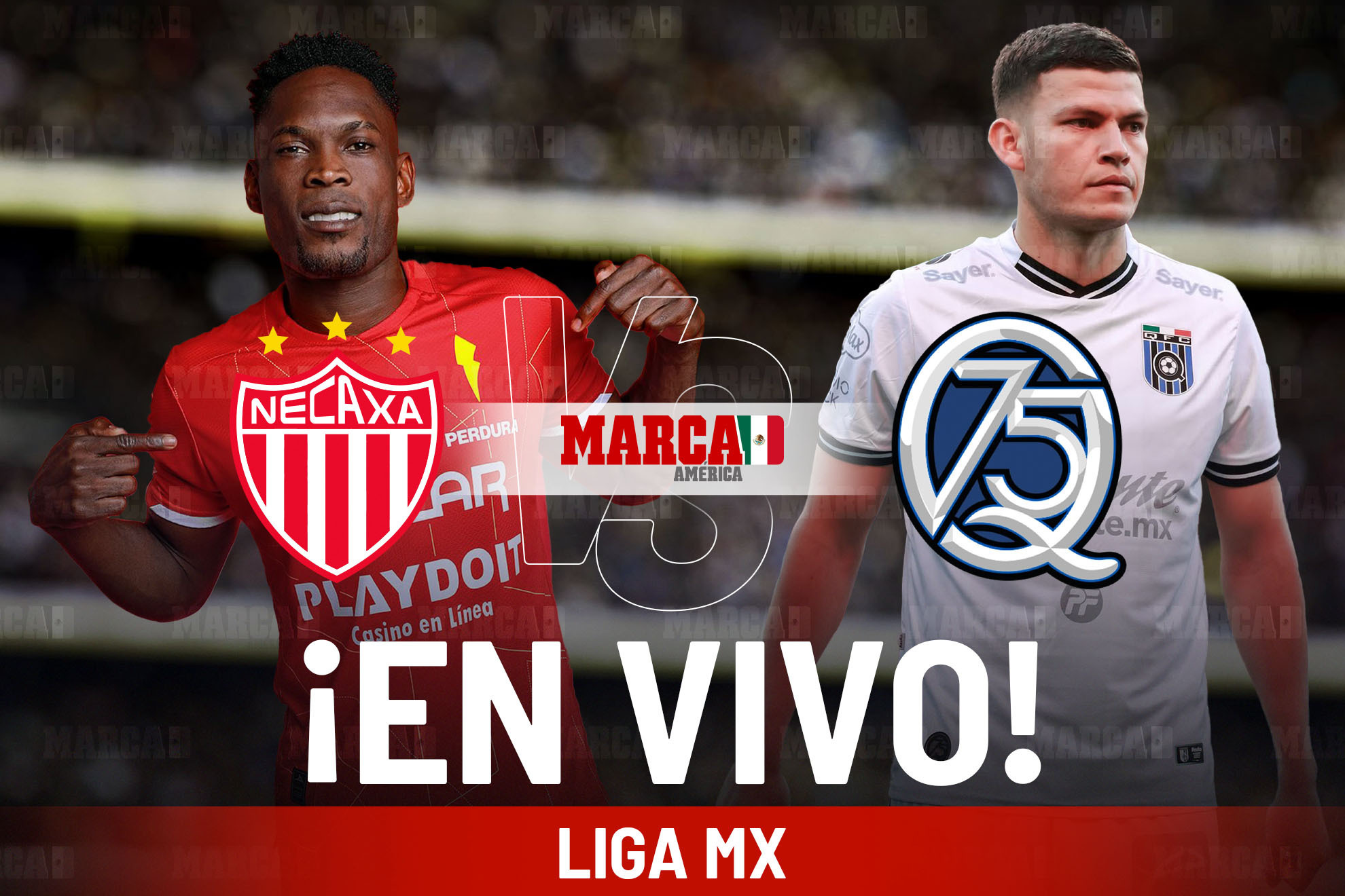 Necaxa vs Quer�taro EN VIVO hoy. Juego Rayos online - Liga MX 2025