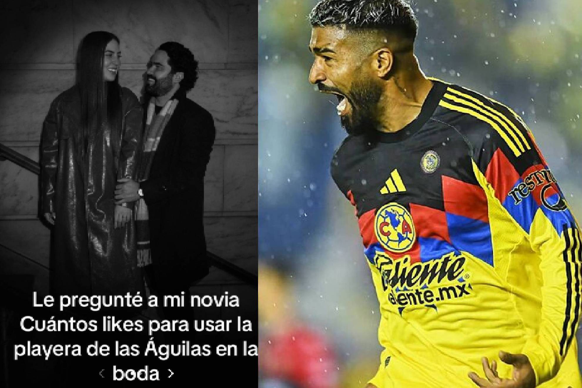 Aficionado se casa vestido de azulcrema gracias a reto cumplido por el Am�rica en TikTok.