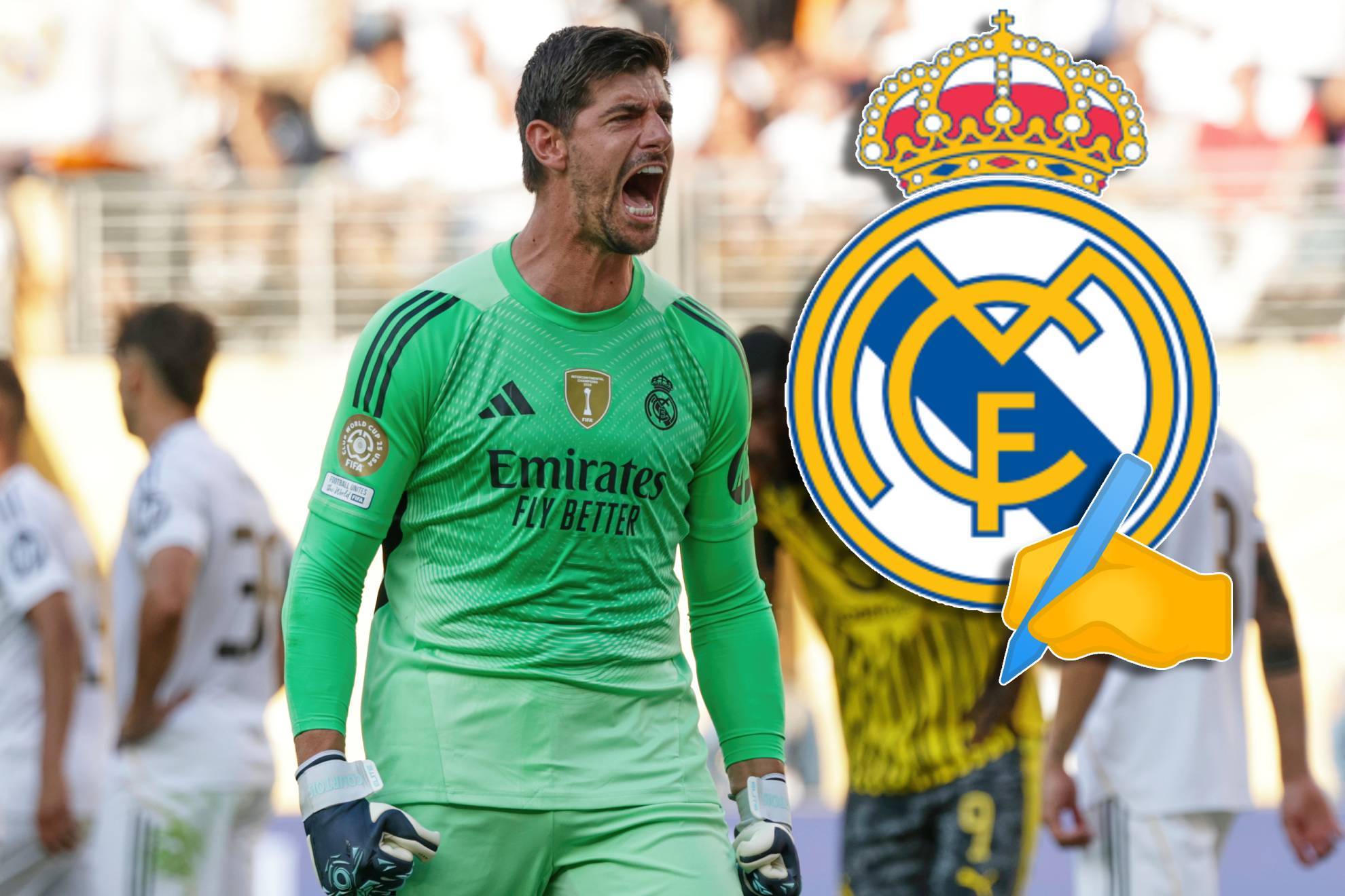 El belga extendi� su v�nculo por el club blanco por una temporada m�s