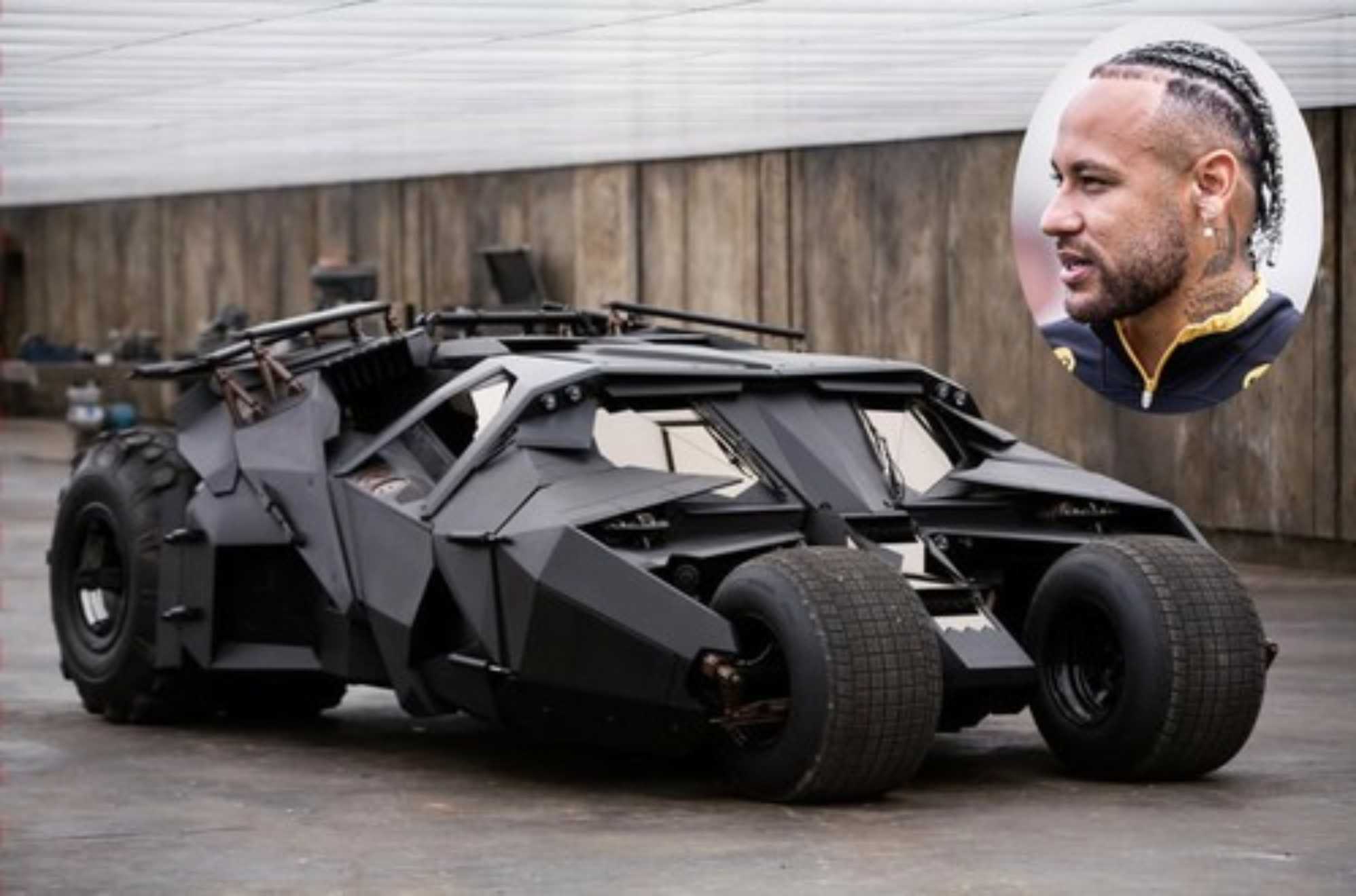Neymar hace realidad un sue�o: Tener el coche de Batman