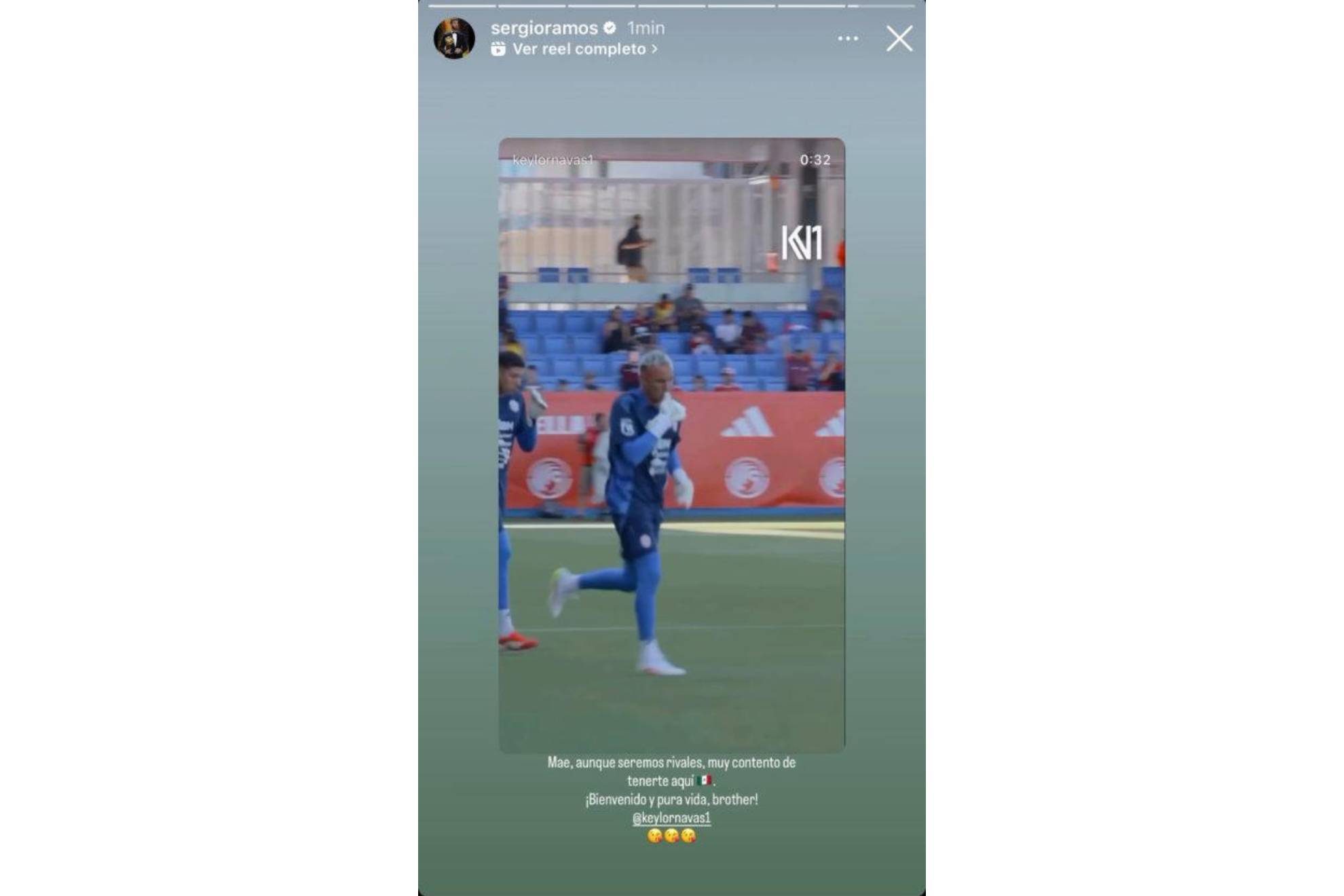 Historia de Sergio Ramos v�a Instagram.