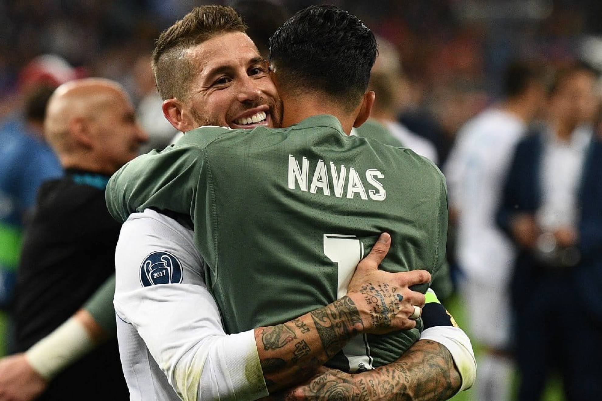 Sergio Ramos y Keylor Navas en el Real Madrid.