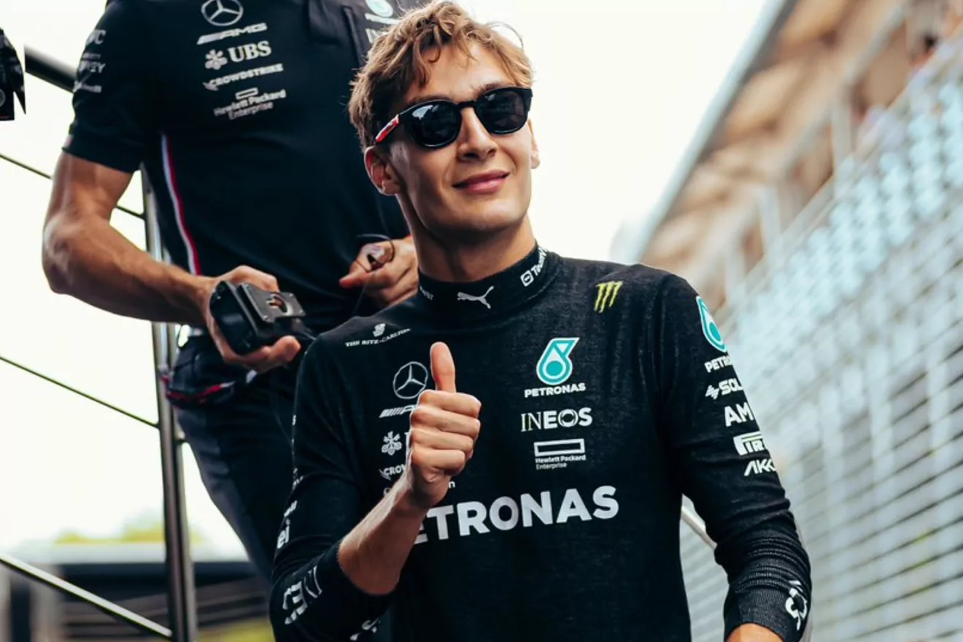 Russell, en Mercedes