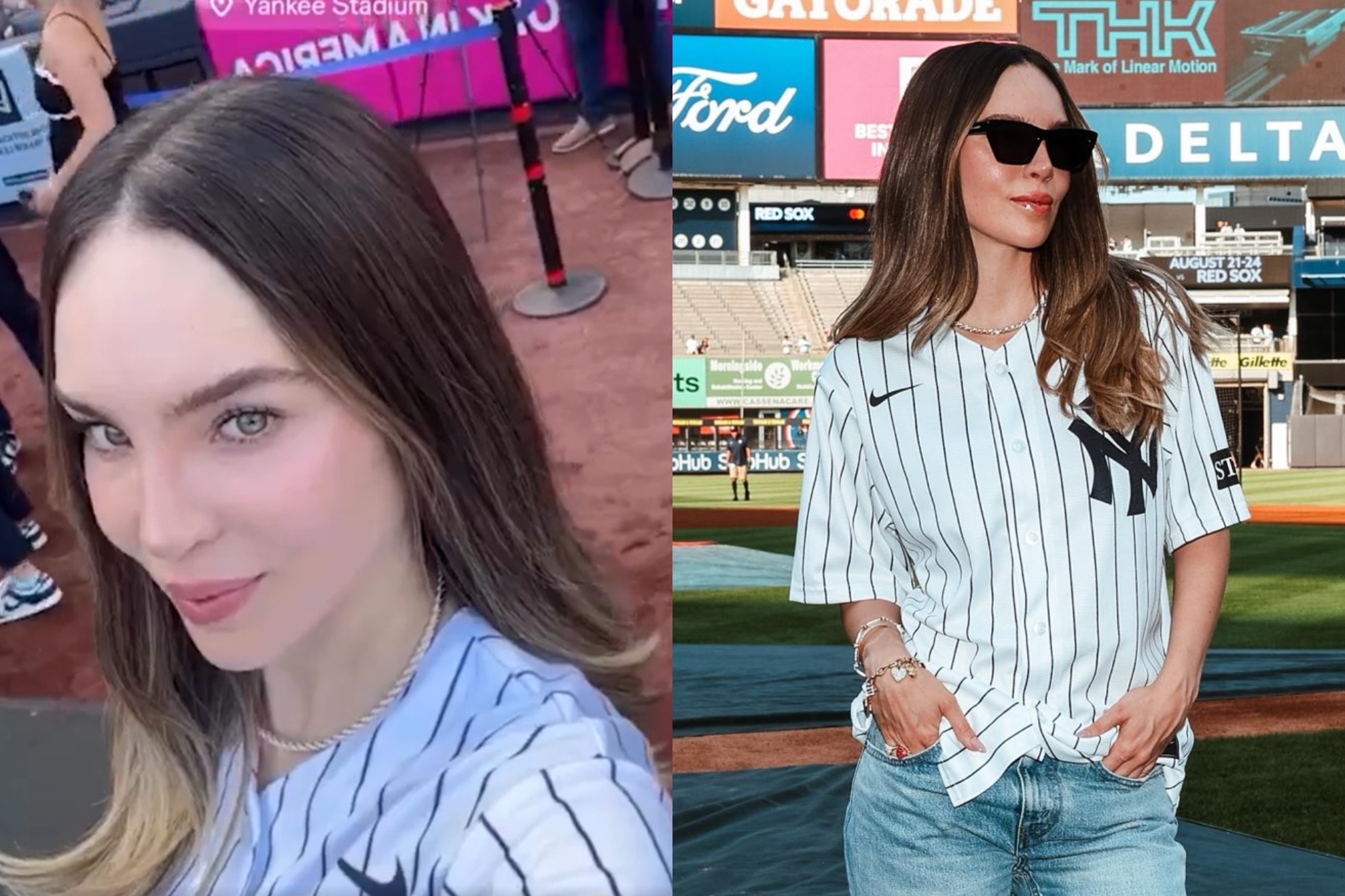 Belinda en Yankee Stadium