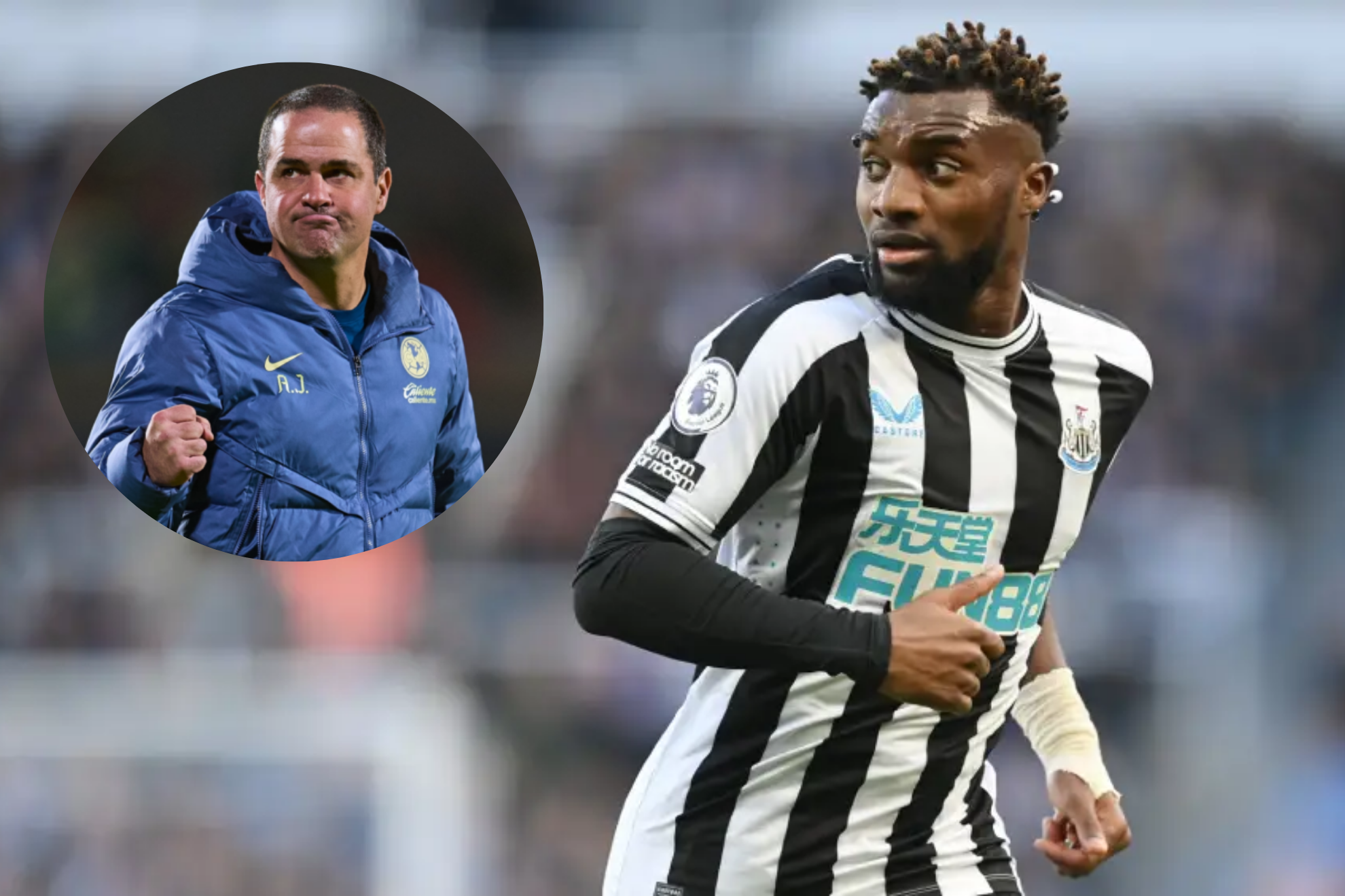 Andr� Jardine, frente a Henry Mart�n, reconoce que Am�rica busca a Allan Saint Maximin: "Nos va a caer muy bien"