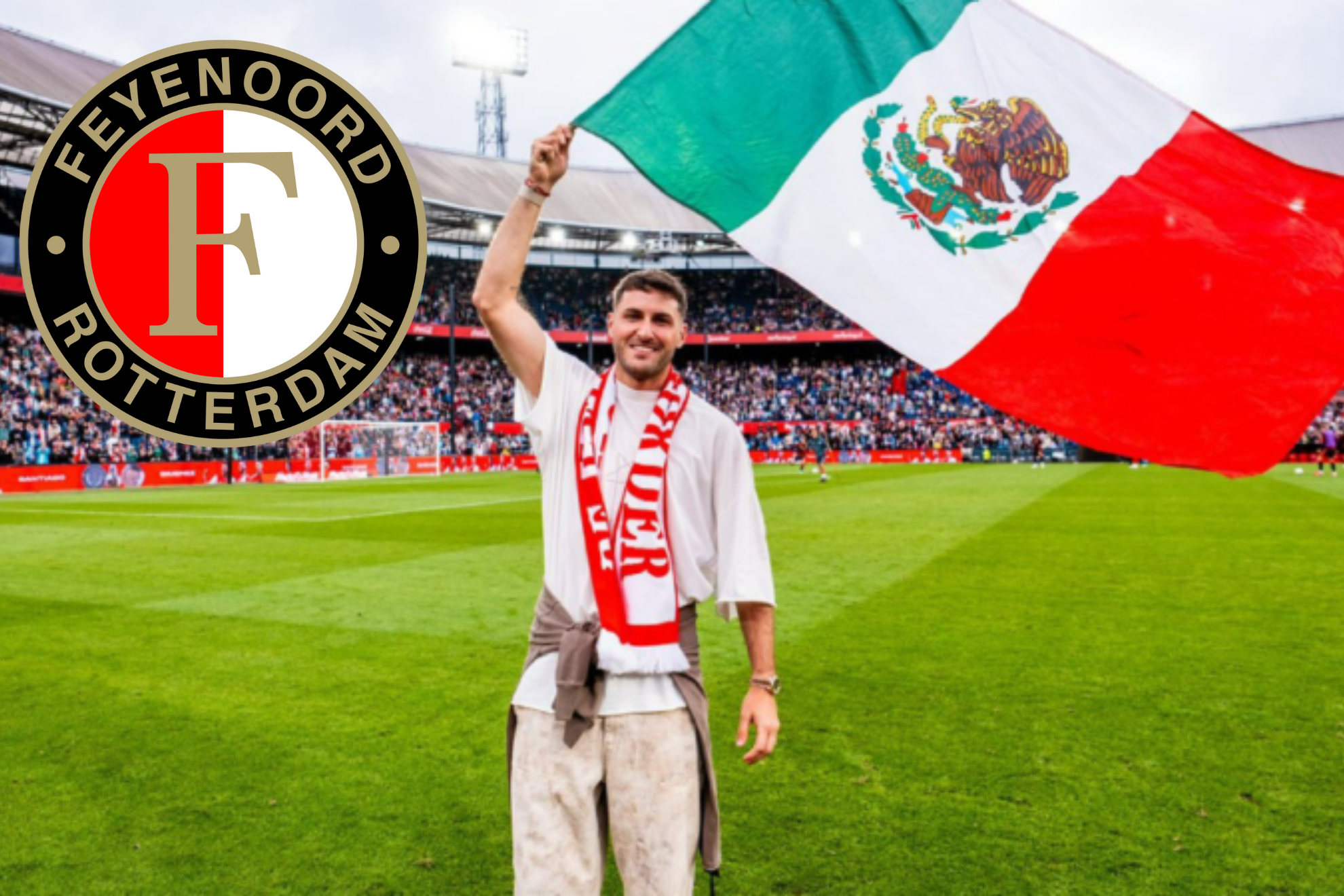 El �ltimo regalo memorable del Feyenoord a Santi Gim�nez, as� fue su despedida de De Kuip