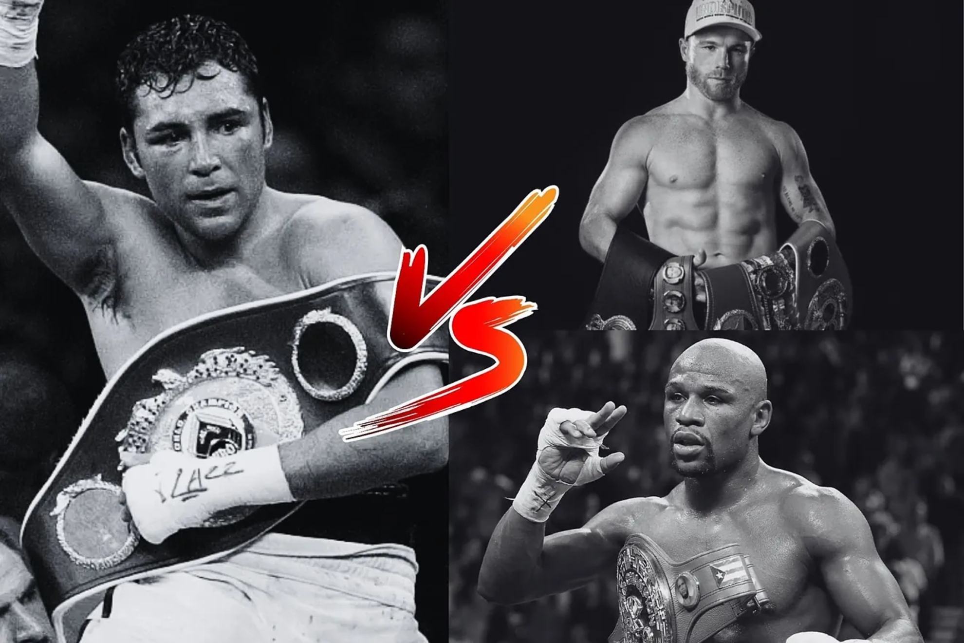 De la Hoya, Canelo y Mayweather