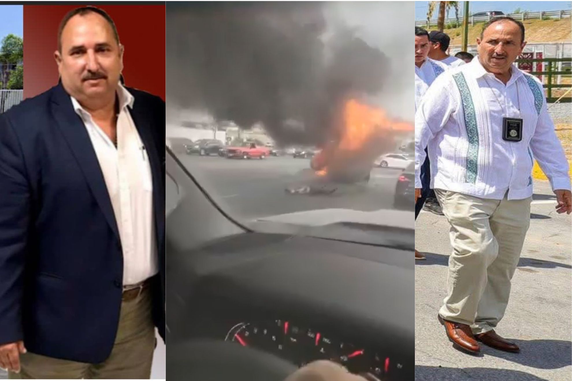 Ernesto V�zquez explota carro del Fiscal FGR en Tamaulipas